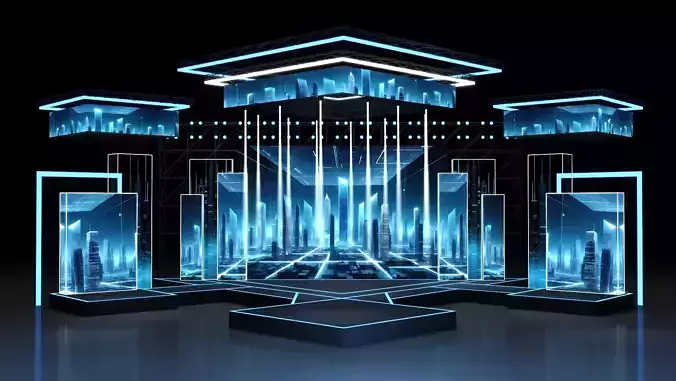 Concert Stage 07 design 3D model
