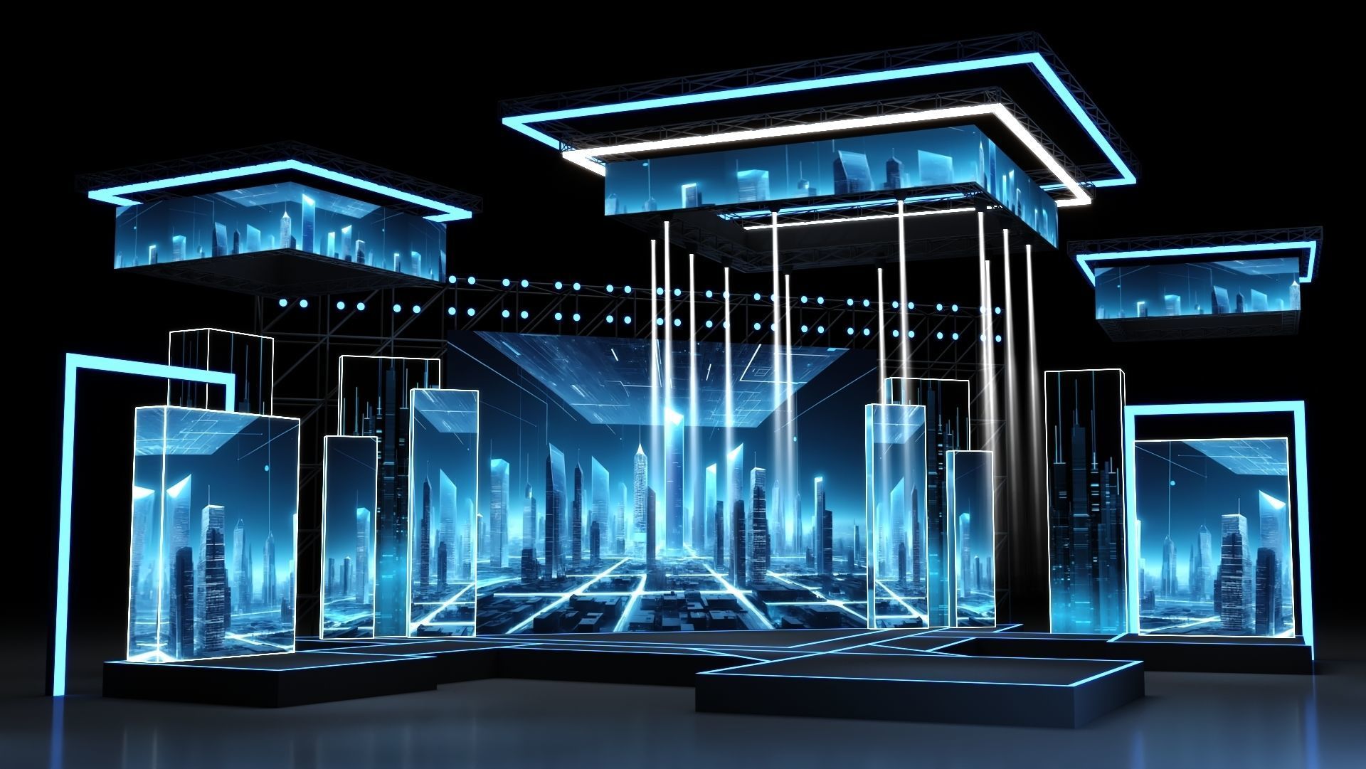 Concert Stage 07 design 3D model_1