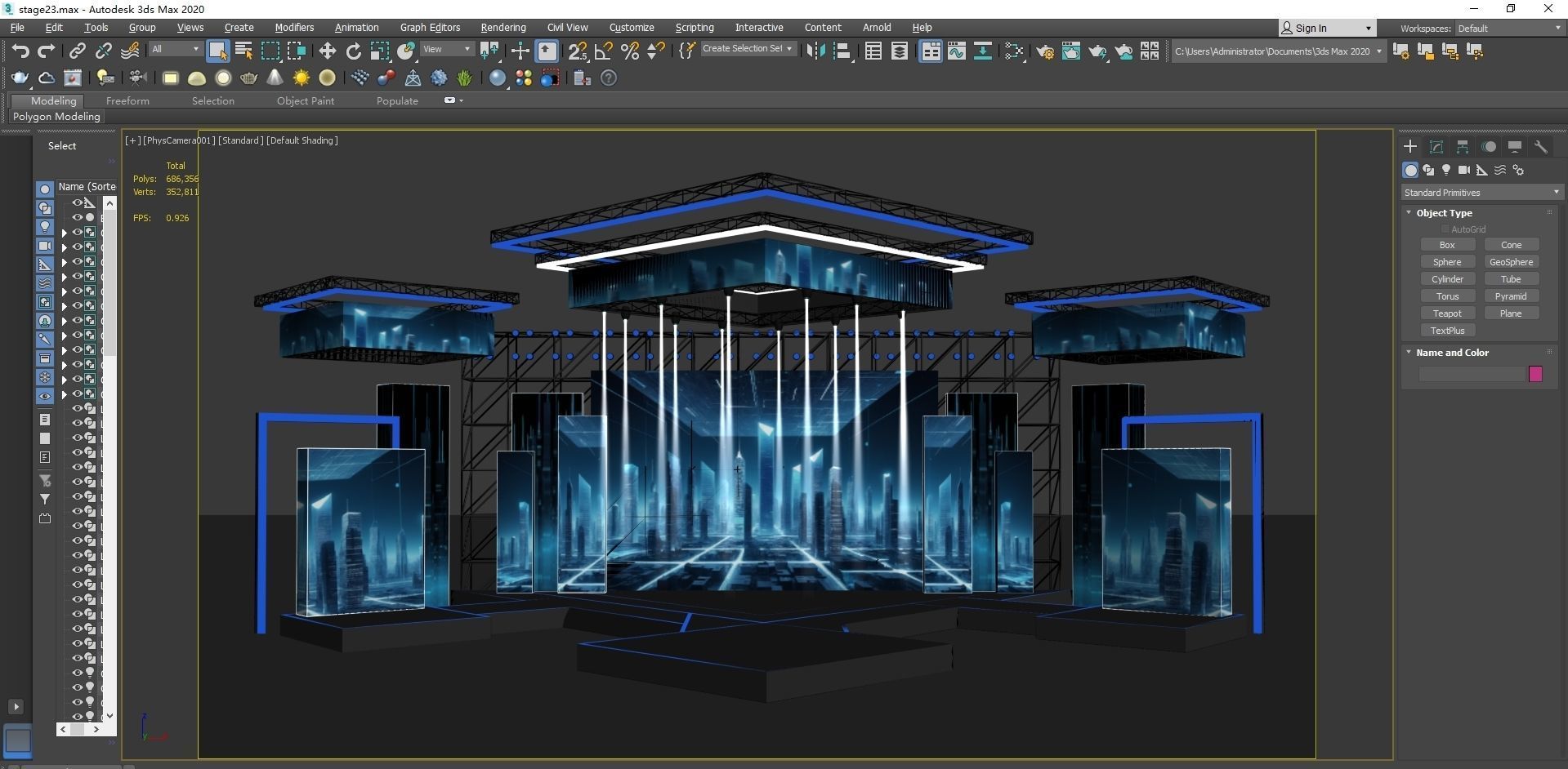 Concert Stage 07 design 3D model_7