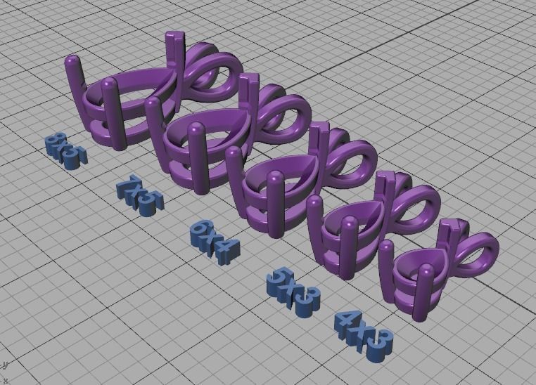 Pear Solitaire Pendants 8x5 7x5 6x4 5x3 4x3 Gems Necklaces 3D print model_41