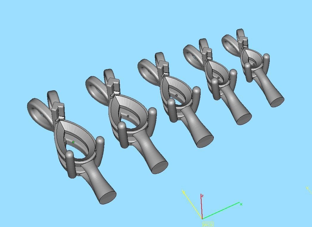 Pear Solitaire Pendants 8x5 7x5 6x4 5x3 4x3 Gems Necklaces 3D print model_44