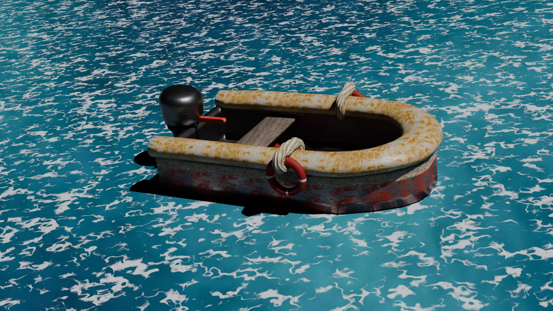 Sea Boat 3D print model_0