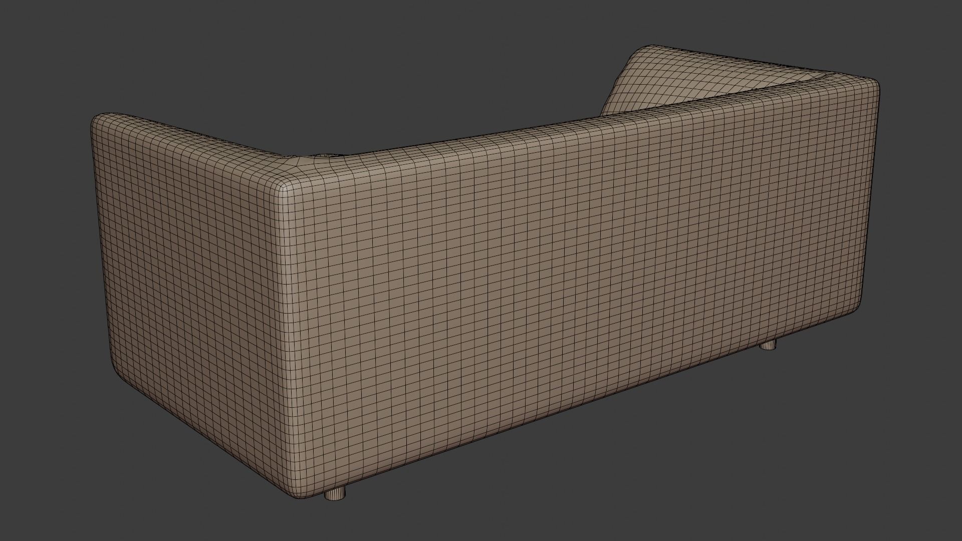 Luxurious sofa in dark tones of European design 3D model_7