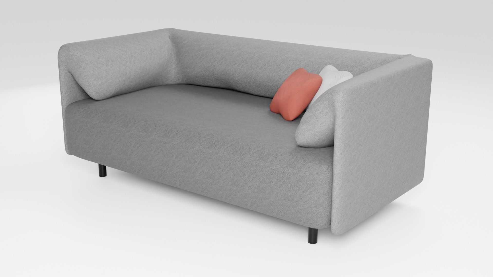 Luxurious sofa in dark tones of European design 3D model_4