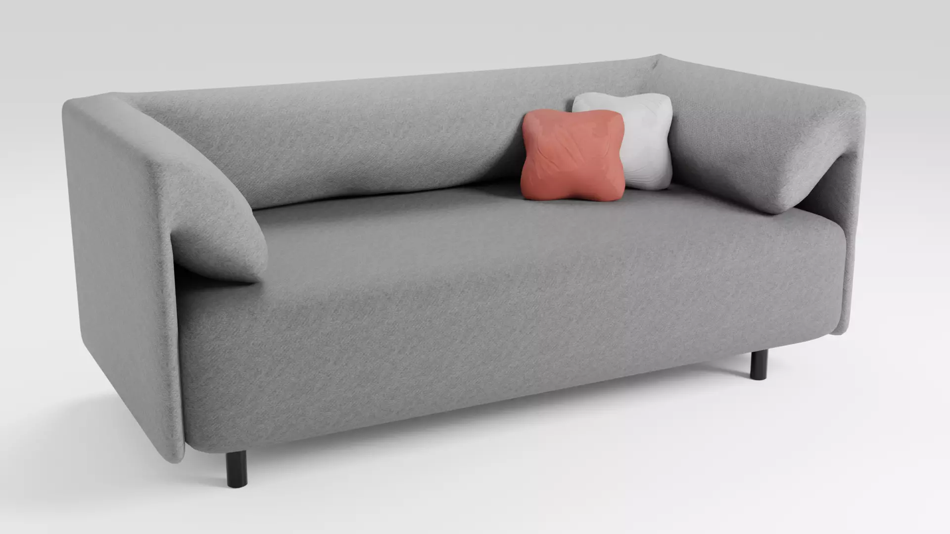 Luxurious sofa in dark tones of European design 3D model_0