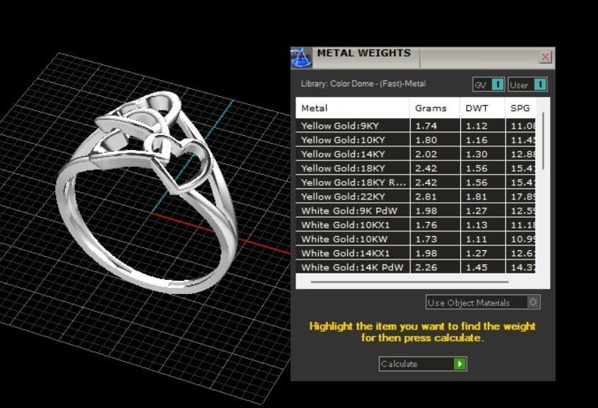 Heart ring 22 3D print model_8