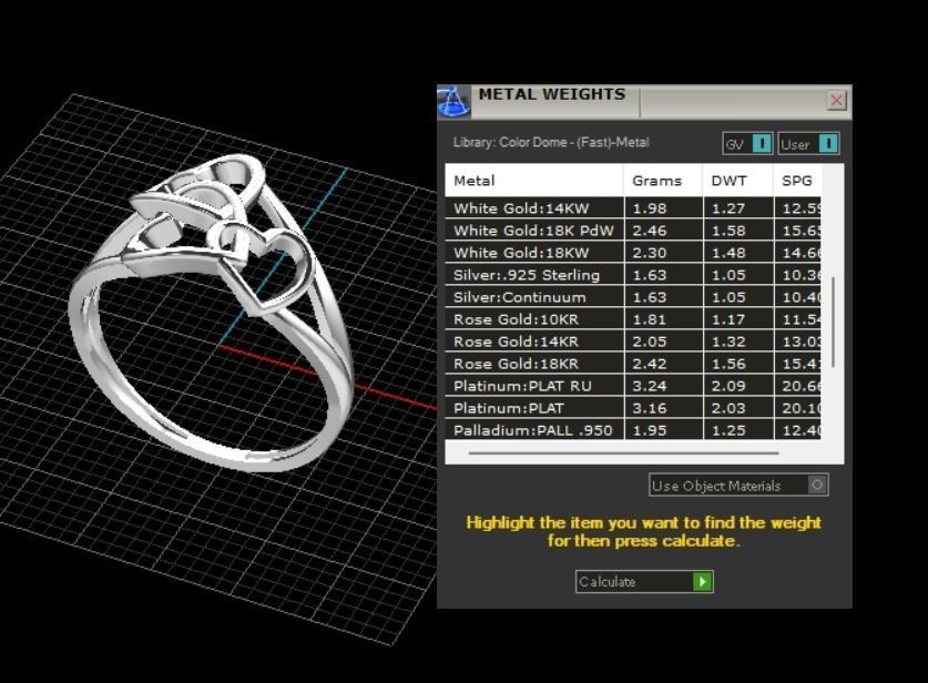 Heart ring 22 3D print model_9
