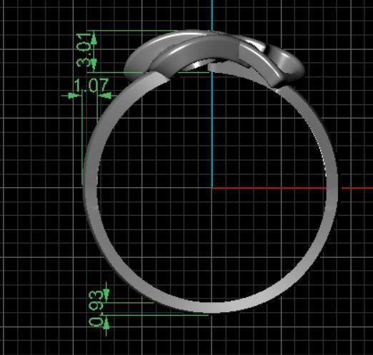 Heart ring 22 3D print model_11