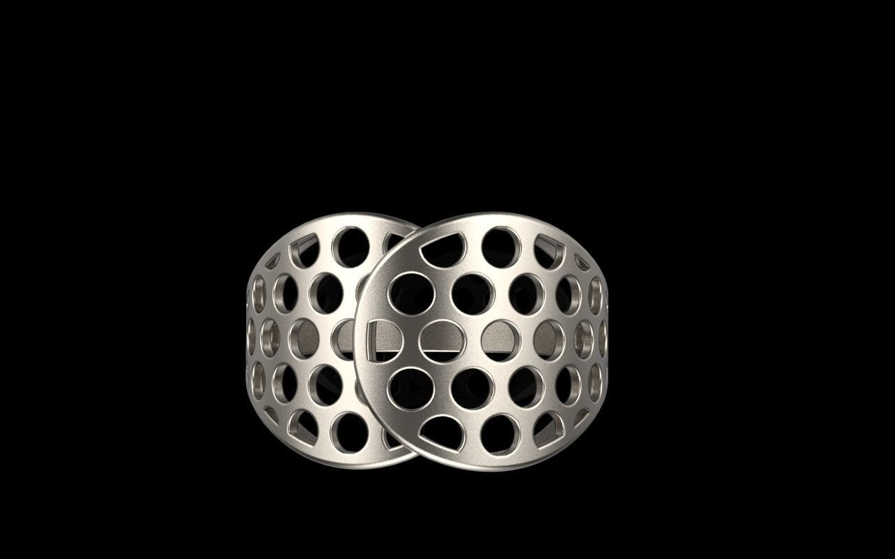 Lightweight ring with round holes  model 909 3D print model_26