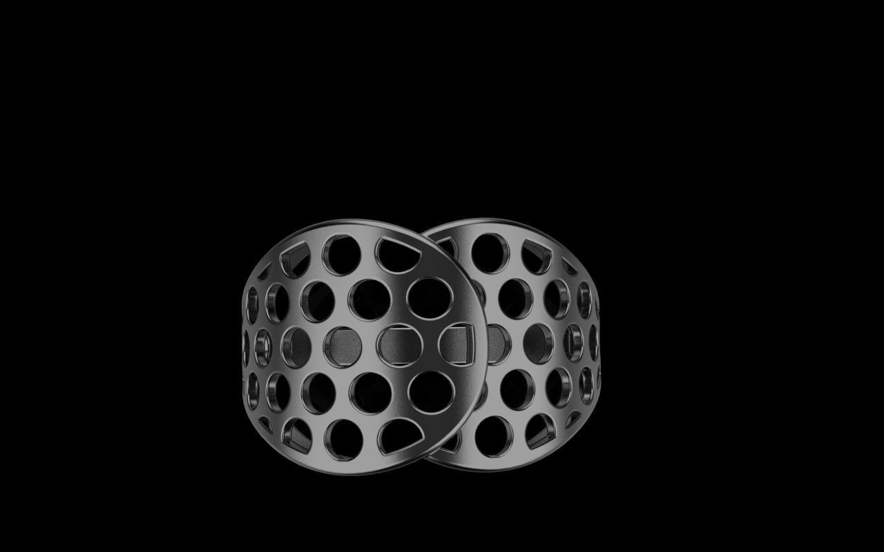 Lightweight ring with round holes  model 909 3D print model_35