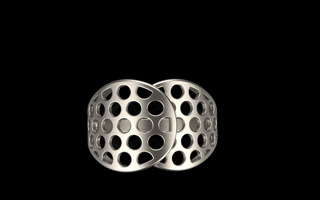 Lightweight ring with round holes  model 909 3D print model_33