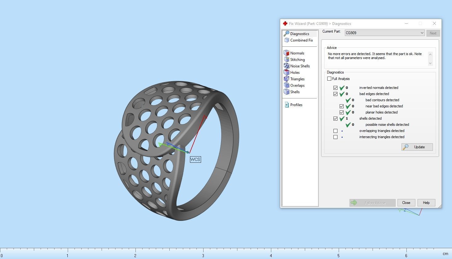 Lightweight ring with round holes  model 909 3D print model_5