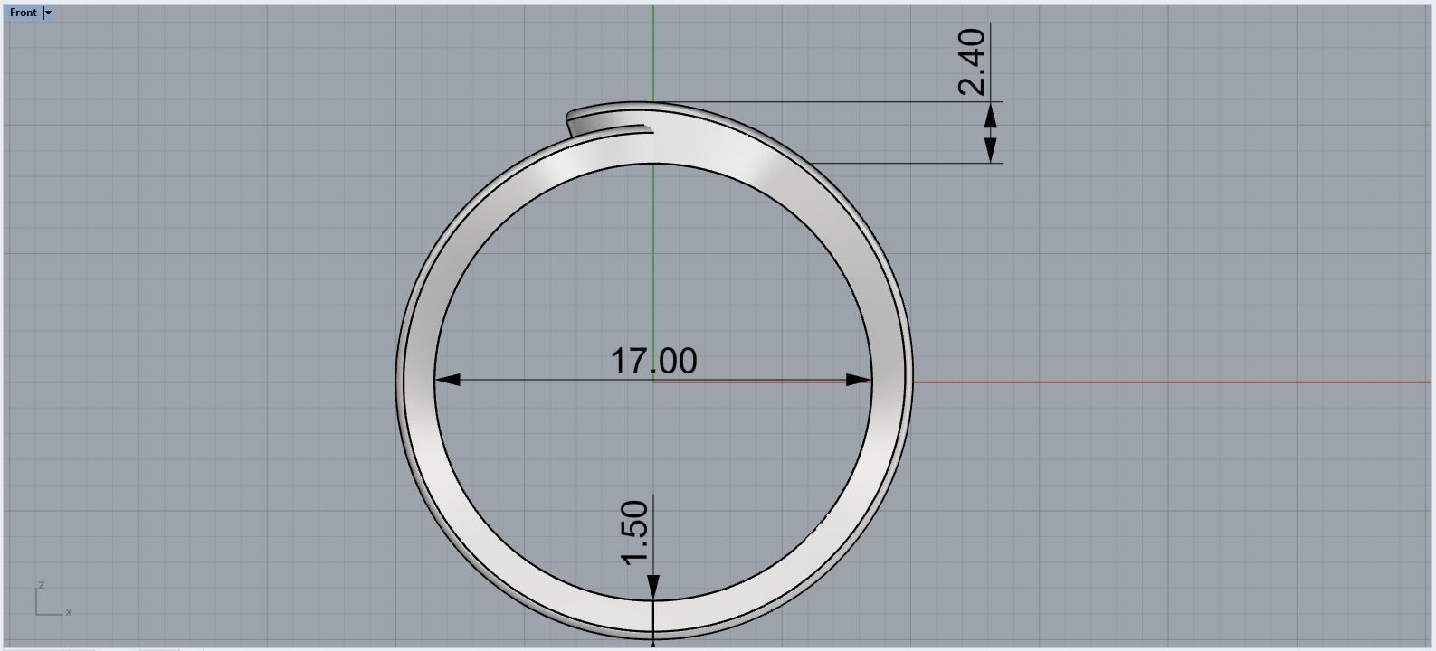 Lightweight ring with round holes  model 909 3D print model_7