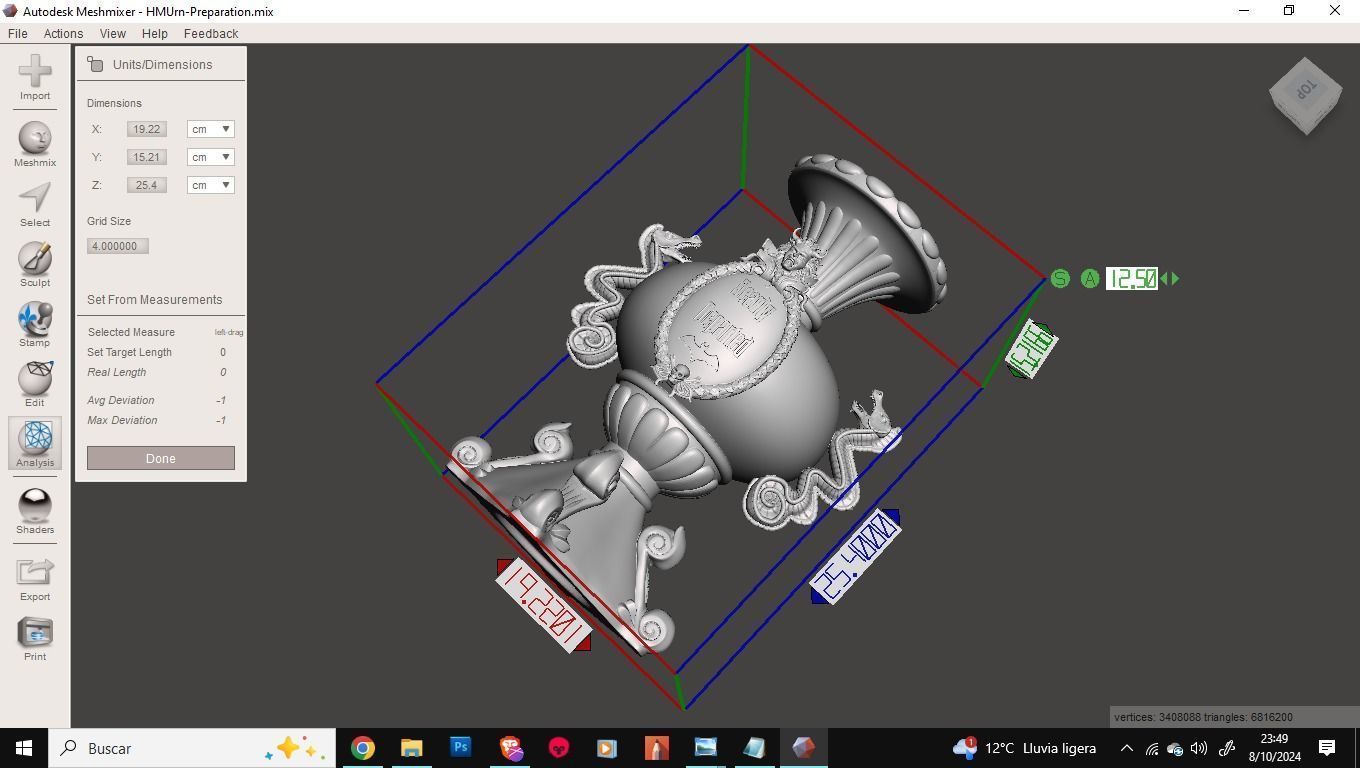 Haunted Mansion Dearly Departed Urn 3D Printable Sculpt 3D print model_14