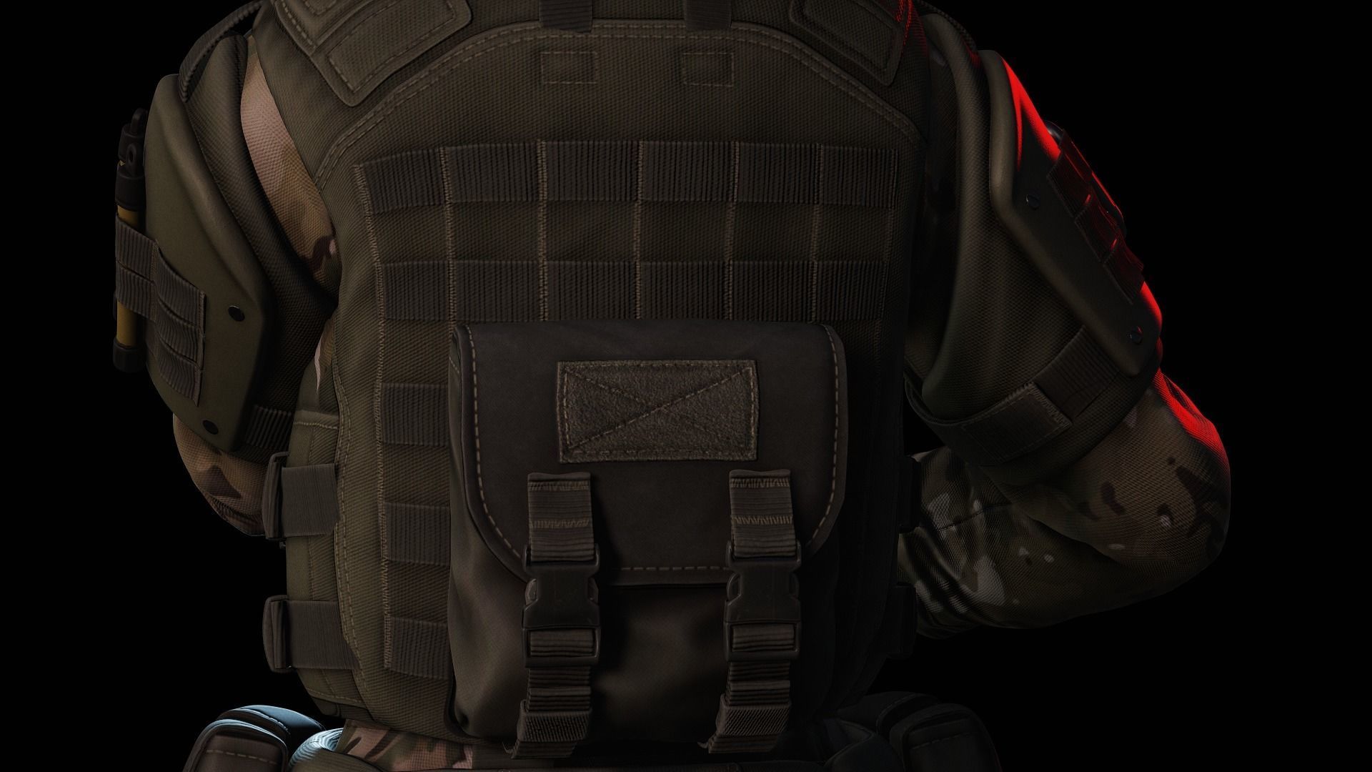 Rapid Fire Military Character - Heavy Low-poly 3D model_21