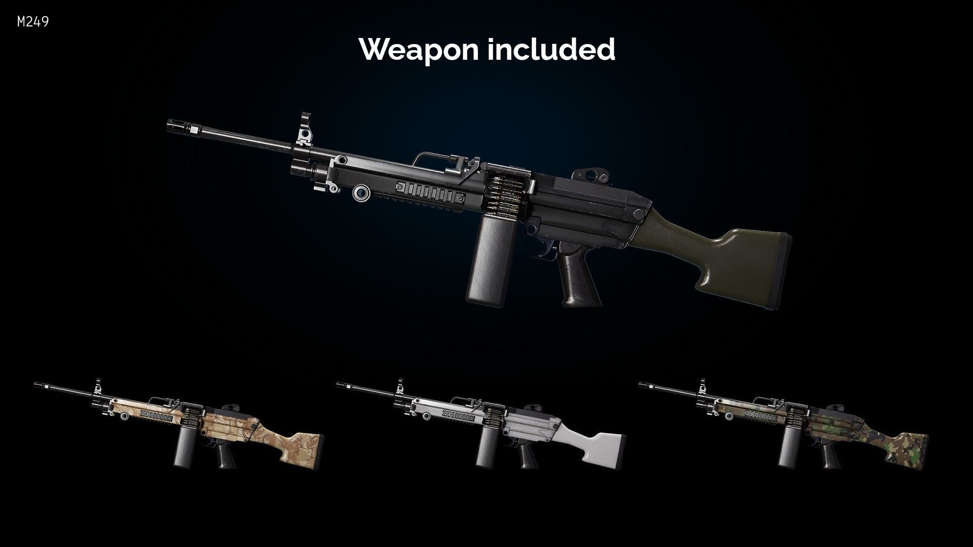 Rapid Fire Military Character - Heavy Low-poly 3D model_19