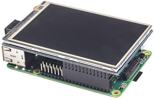  Touch Screen LCD Raspberry Pi Display in verticle attached 3D print model_1