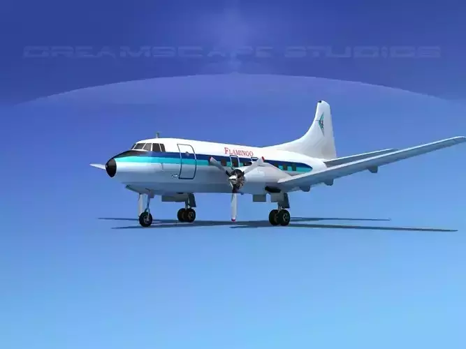 Martin 404 Flamingo 3D model