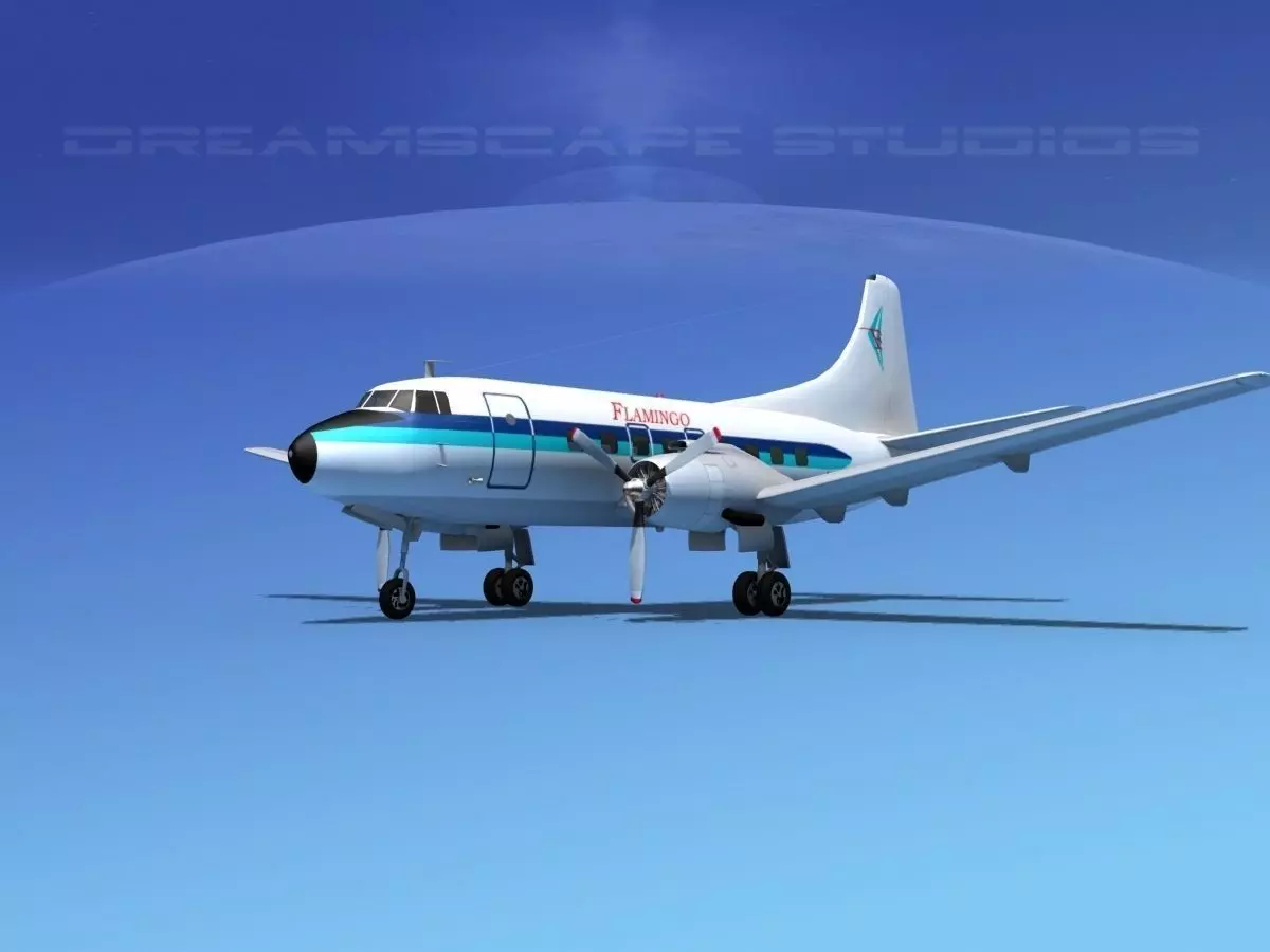 Martin 404 Flamingo 3D model