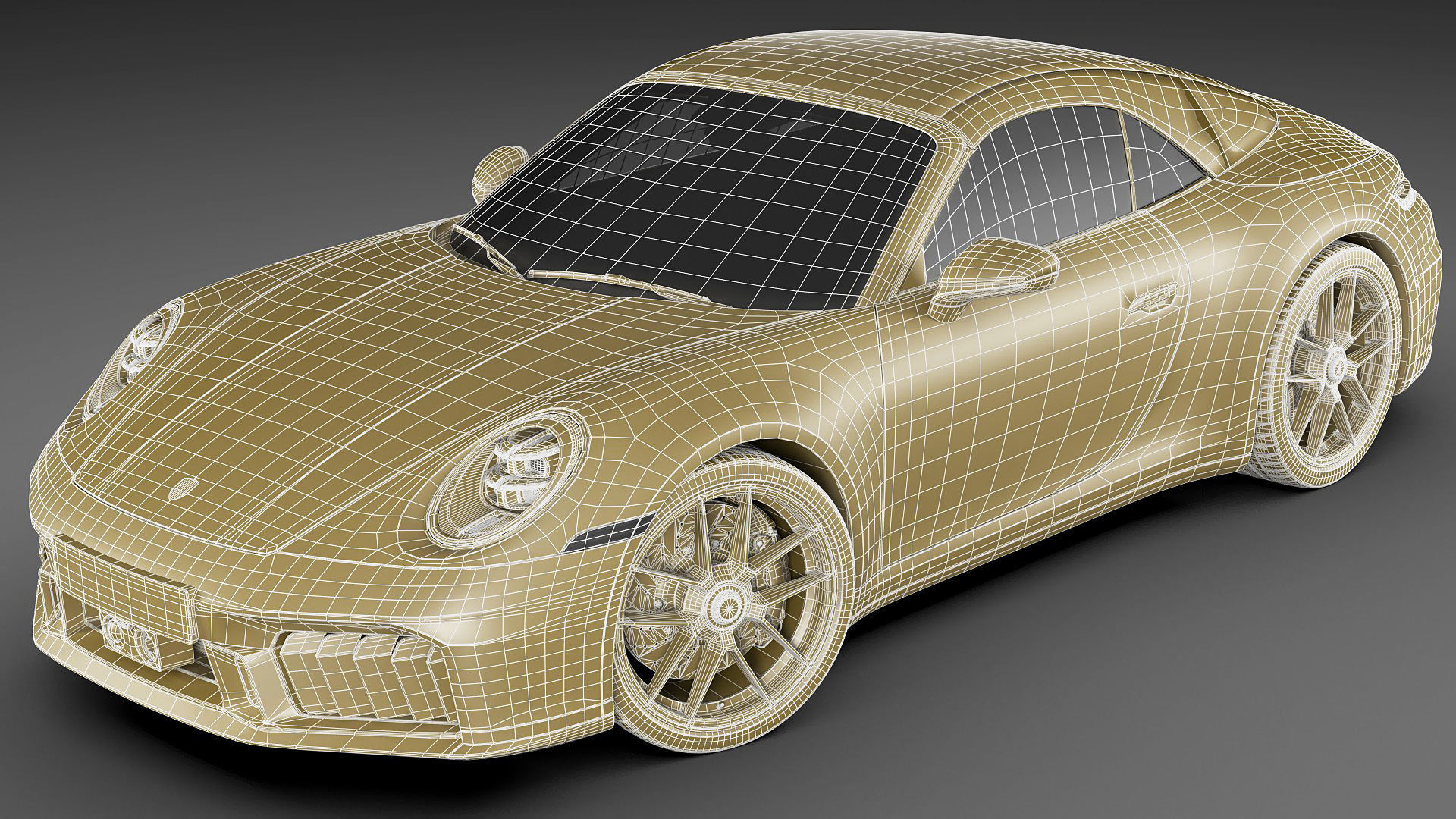 Porsche 911 Carrera GTS Cabriolet 2025 3D model_44