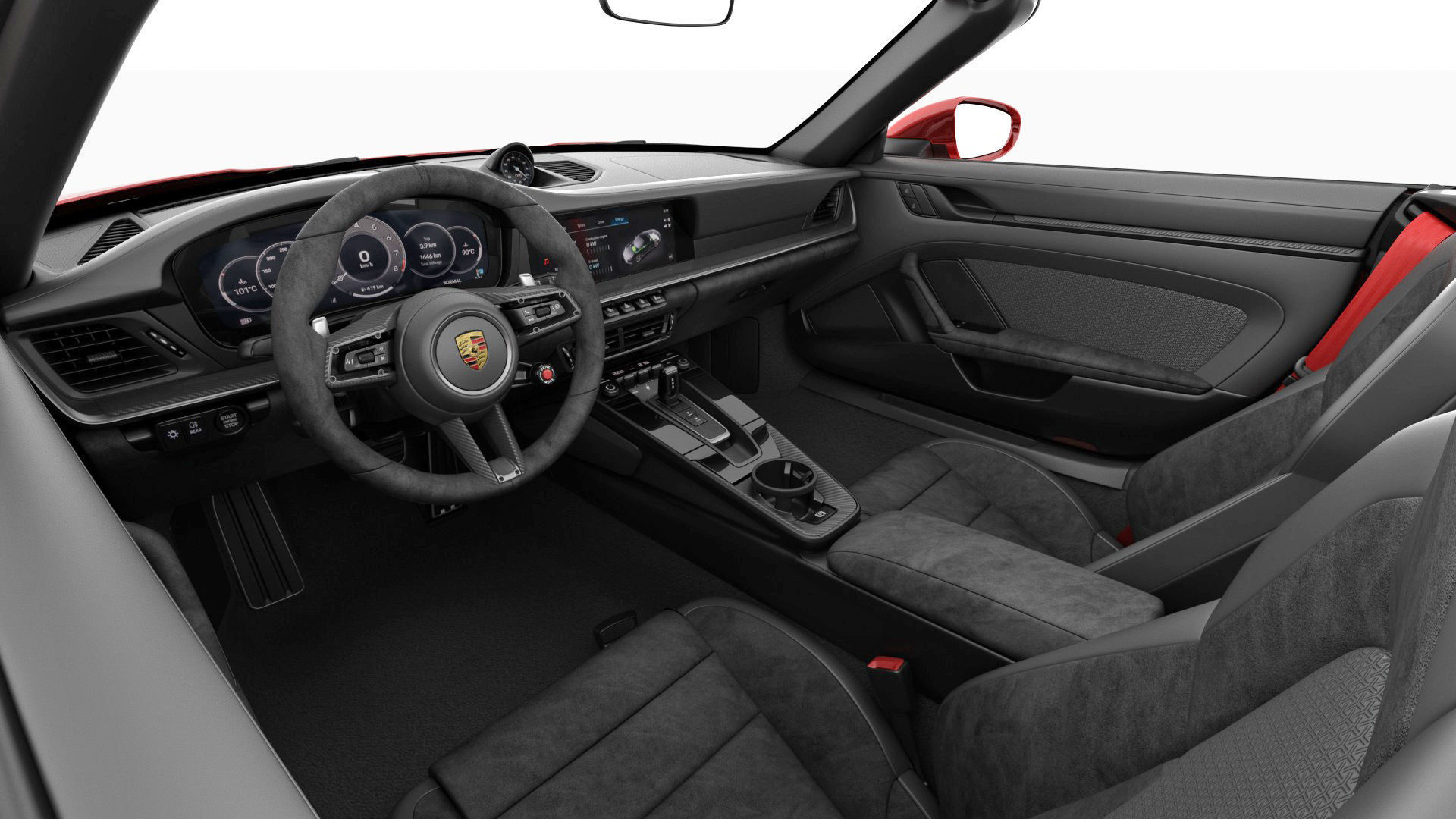 Porsche 911 Carrera GTS Cabriolet 2025 3D model_28