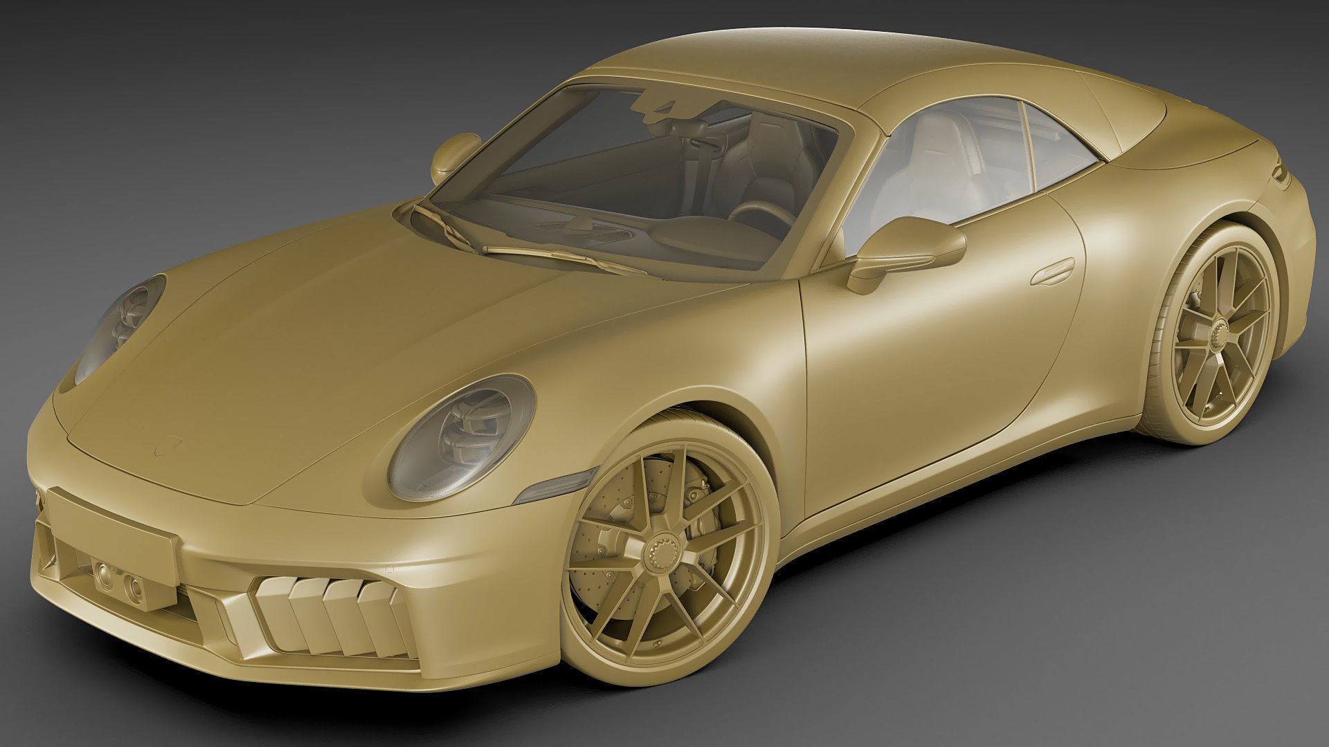 Porsche 911 Carrera GTS Cabriolet 2025 3D model_36
