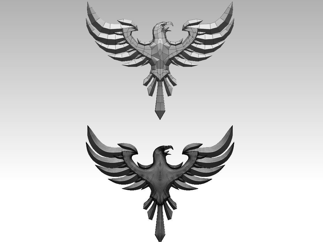 BIRD EAGLE 3D model_14