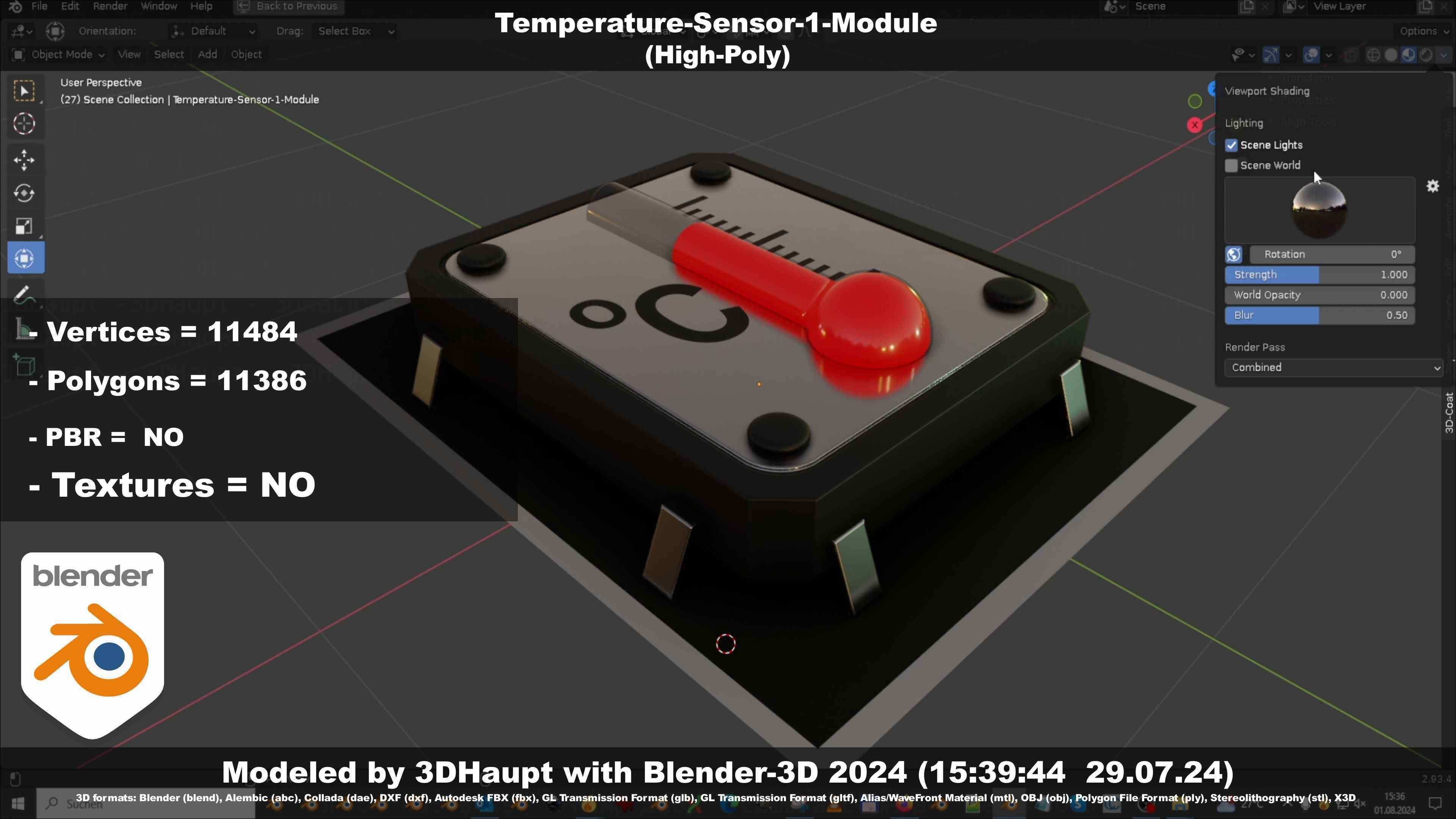 Temperature-Sensor-1-Module  3D model_79