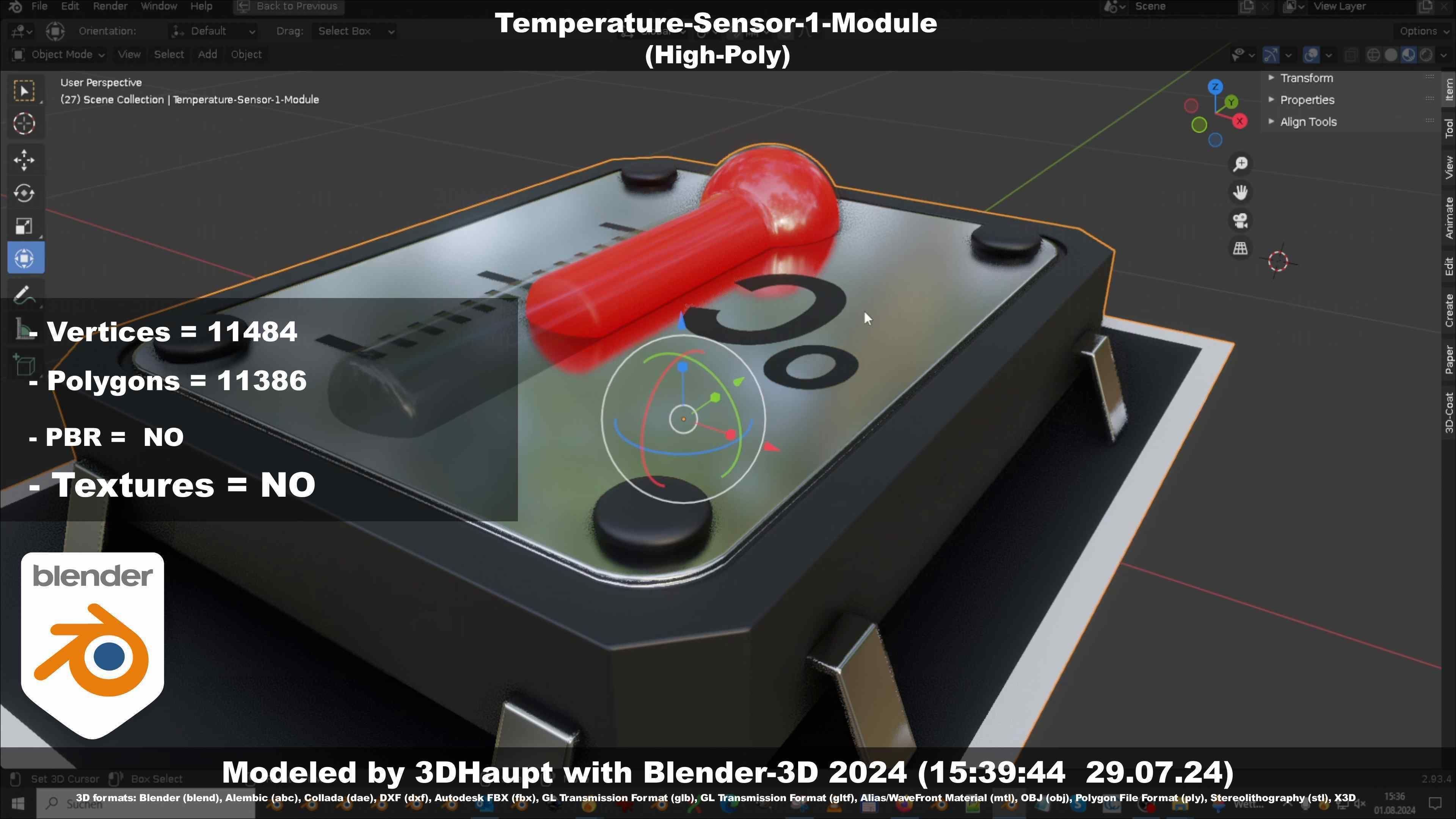 Temperature-Sensor-1-Module  3D model_41