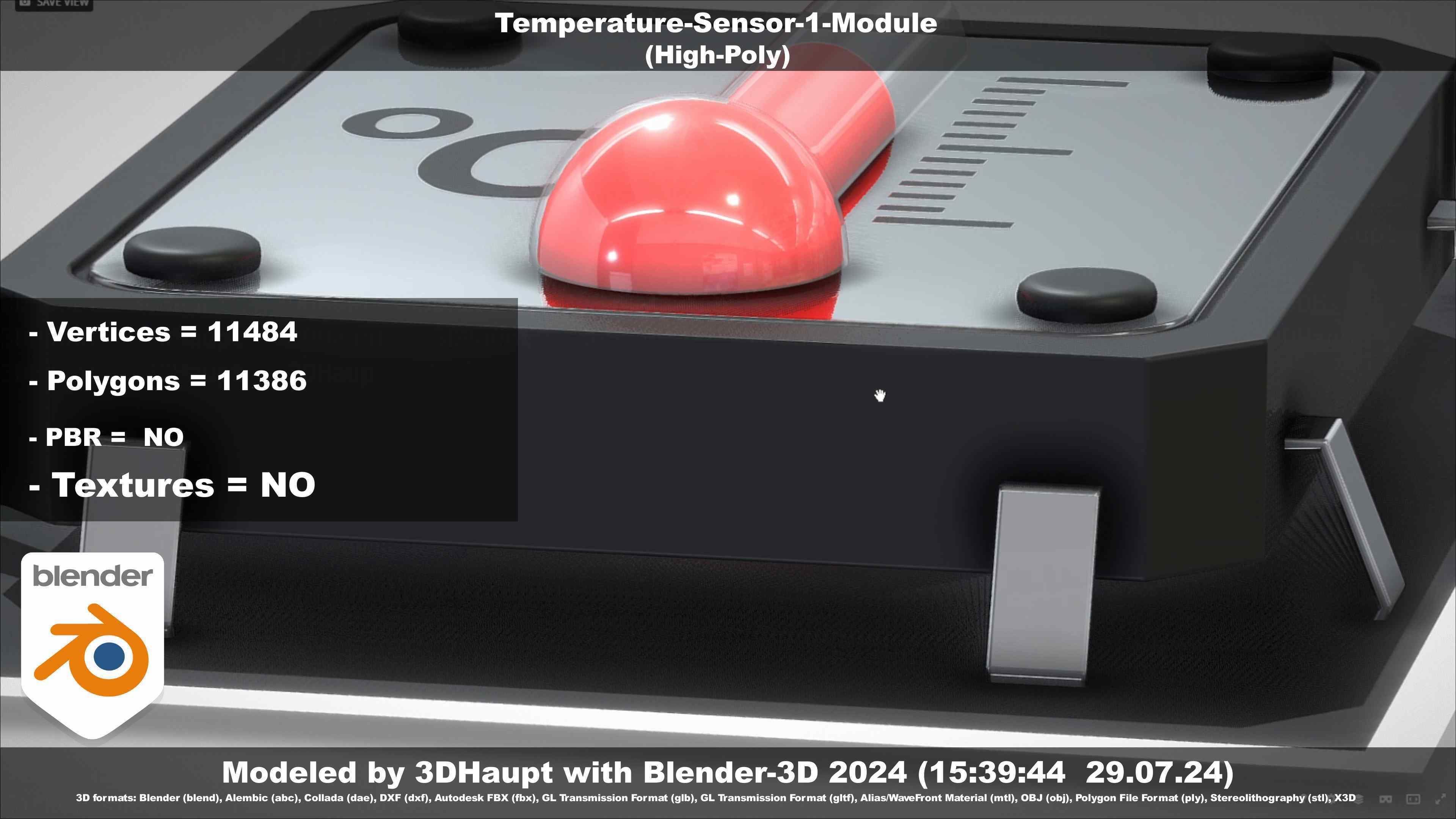 Temperature-Sensor-1-Module  3D model_37