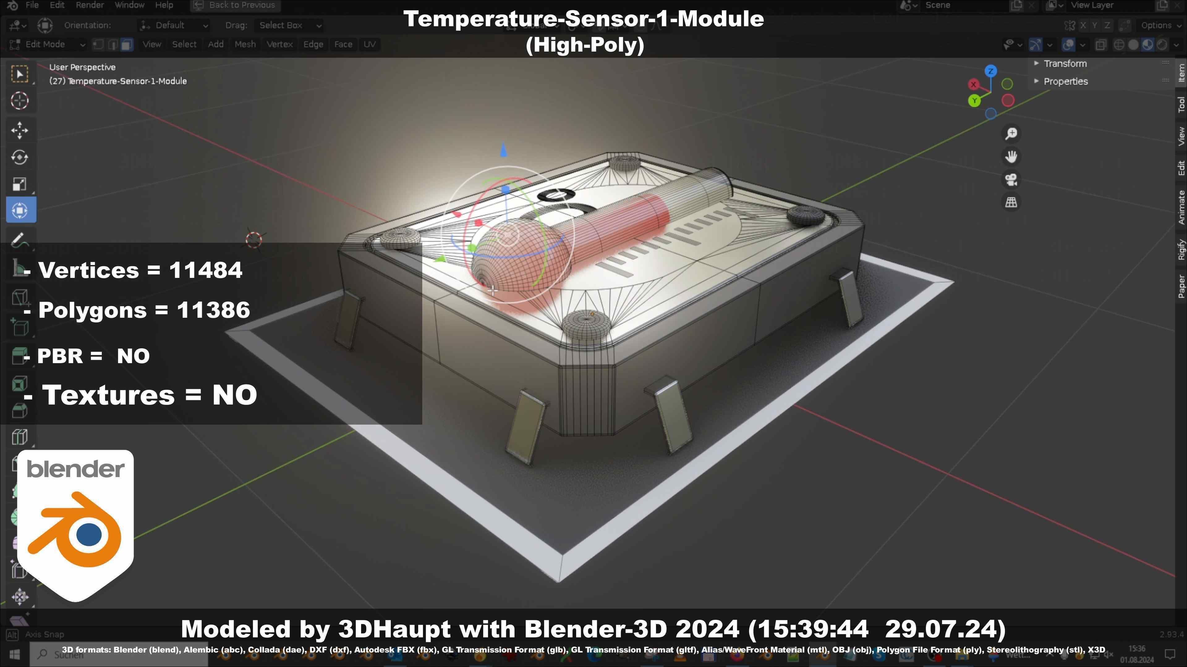 Temperature-Sensor-1-Module  3D model_92