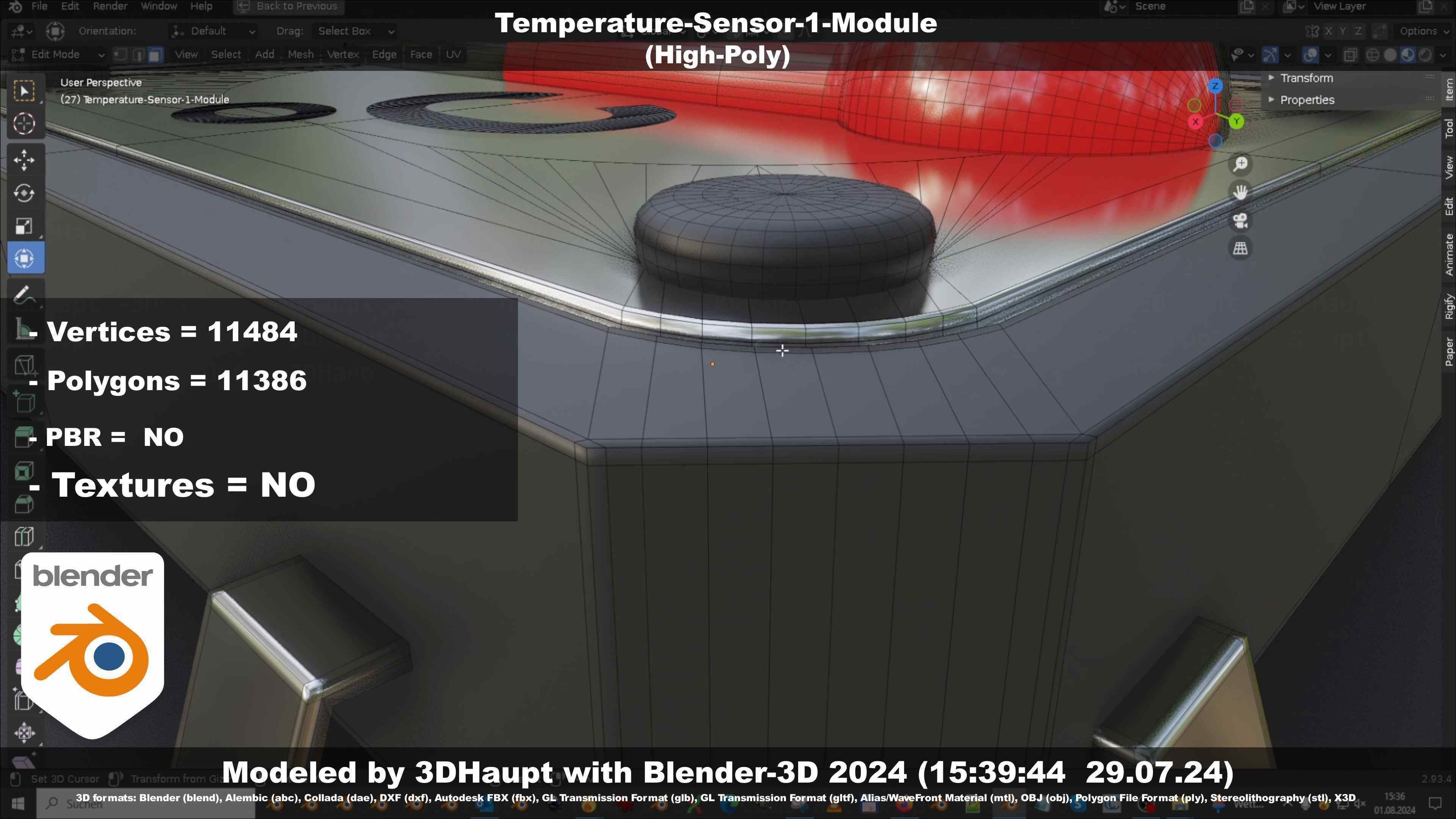 Temperature-Sensor-1-Module  3D model_103