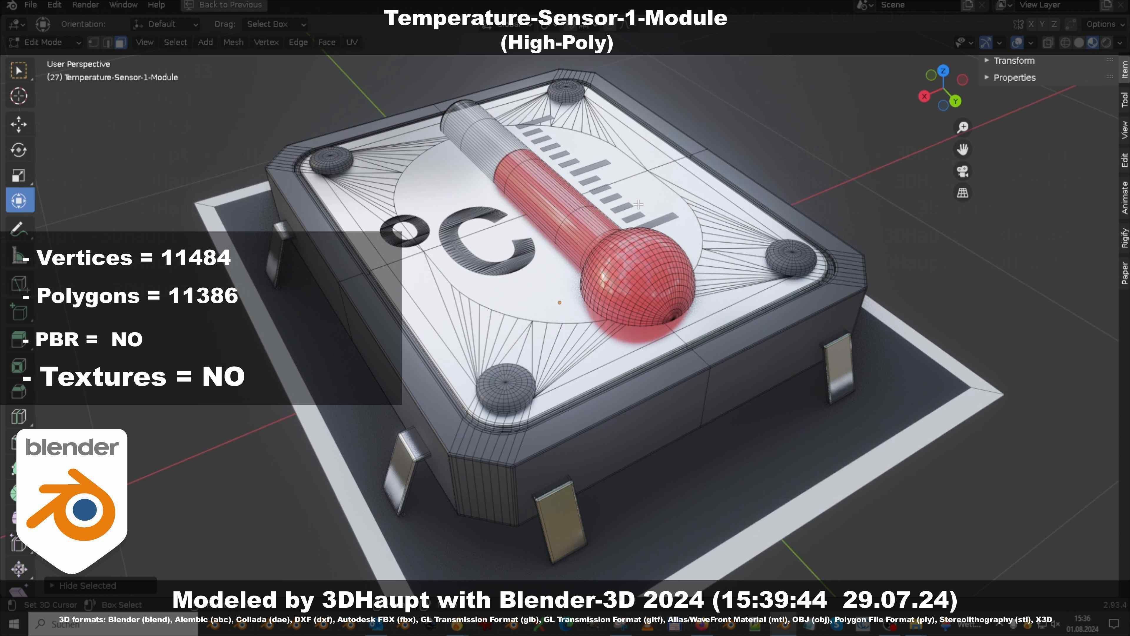 Temperature-Sensor-1-Module  3D model_54