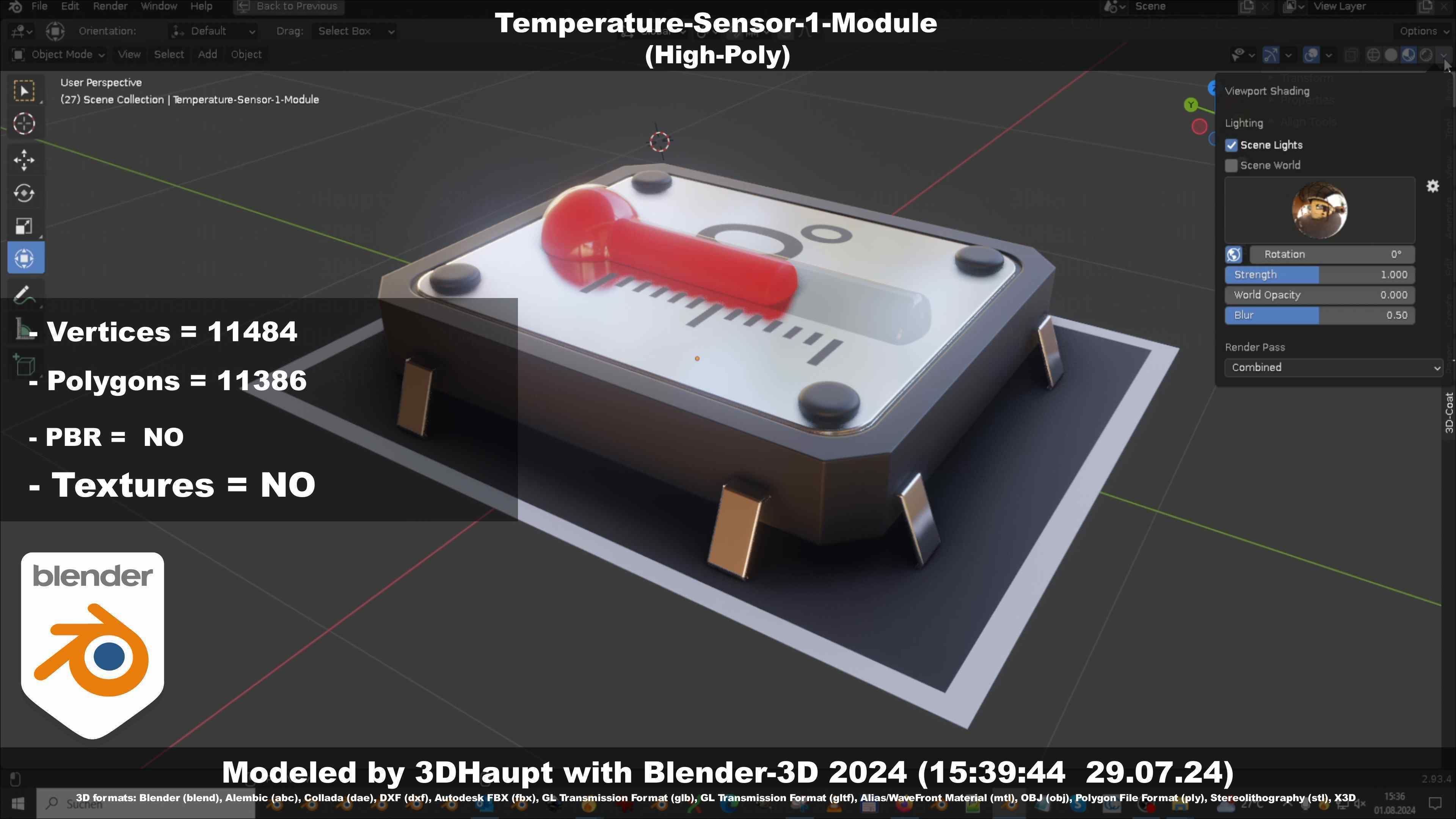 Temperature-Sensor-1-Module  3D model_74