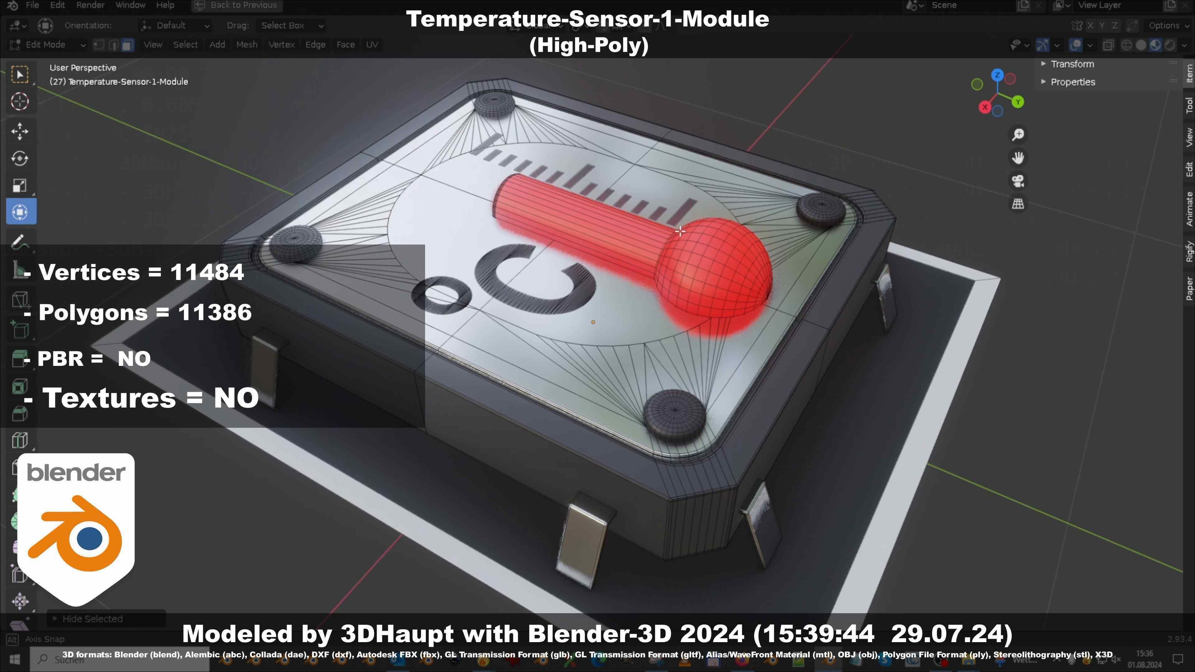 Temperature-Sensor-1-Module  3D model_20