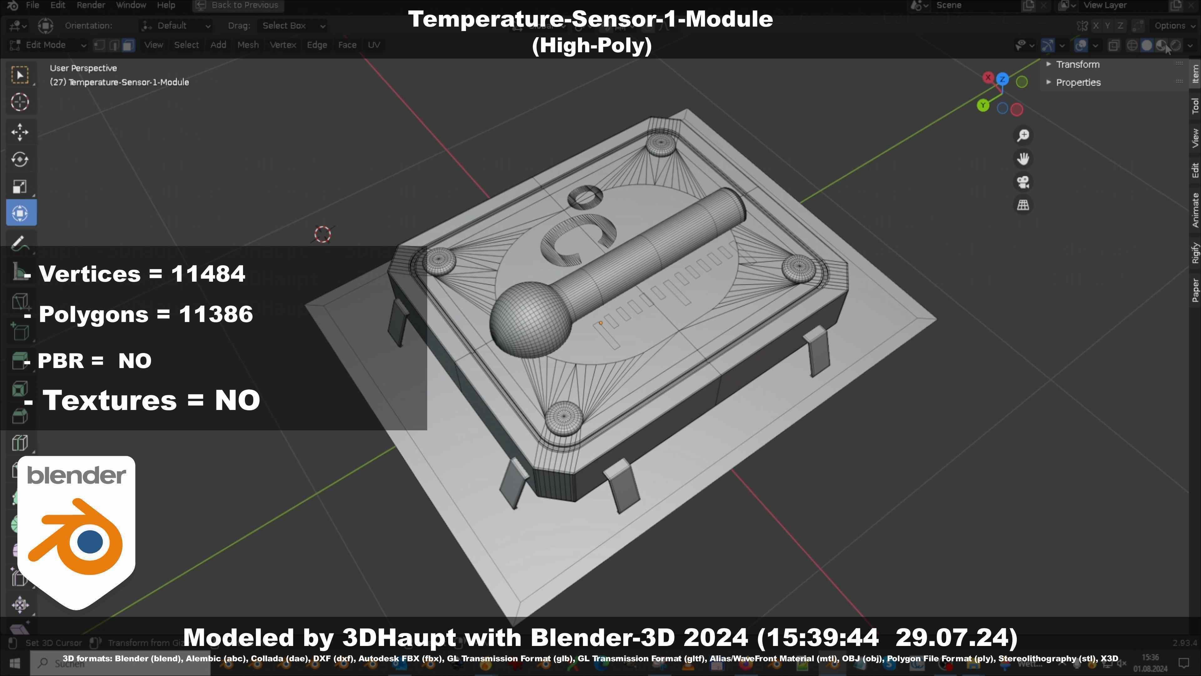 Temperature-Sensor-1-Module  3D model_51