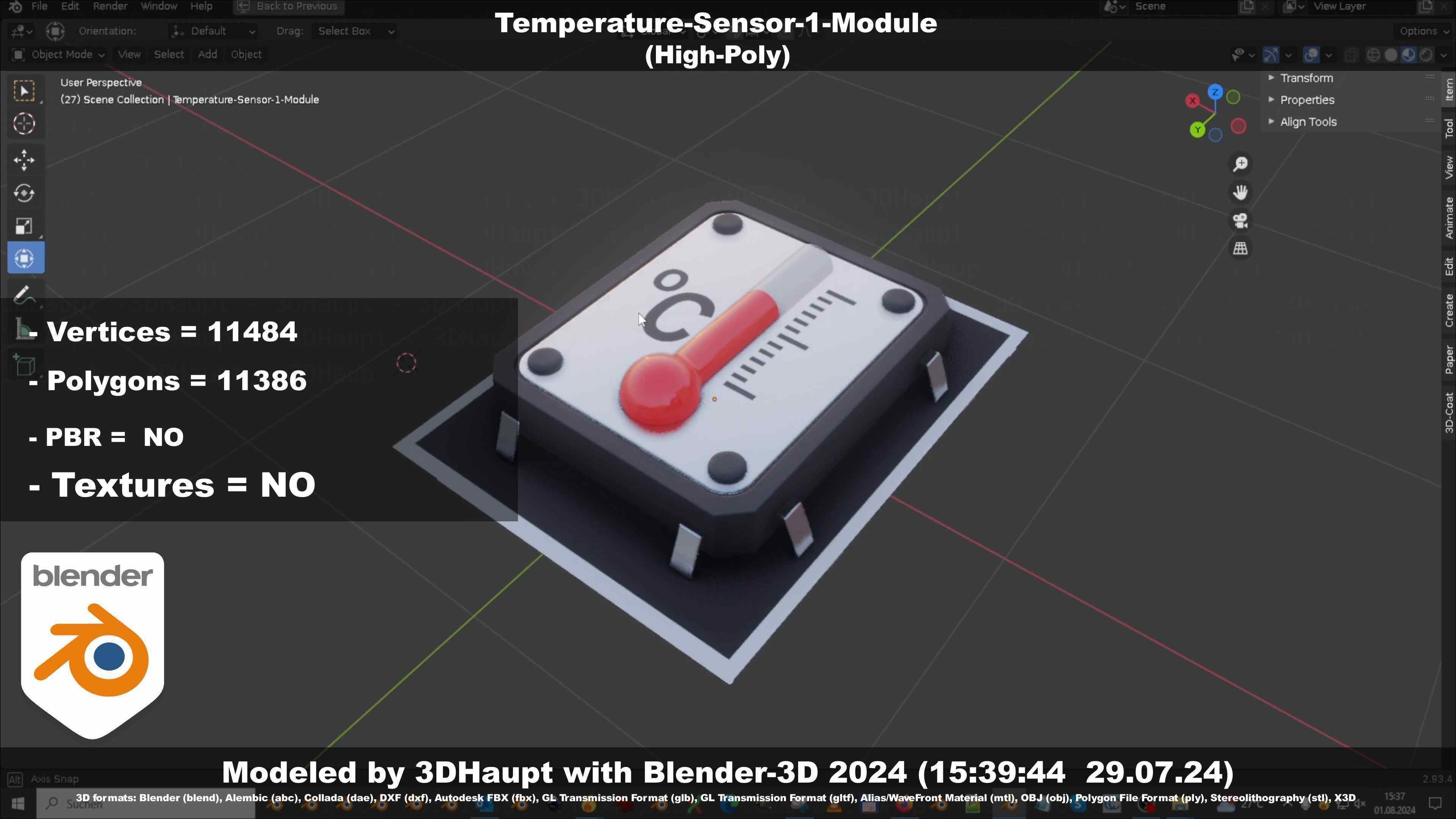 Temperature-Sensor-1-Module  3D model_84