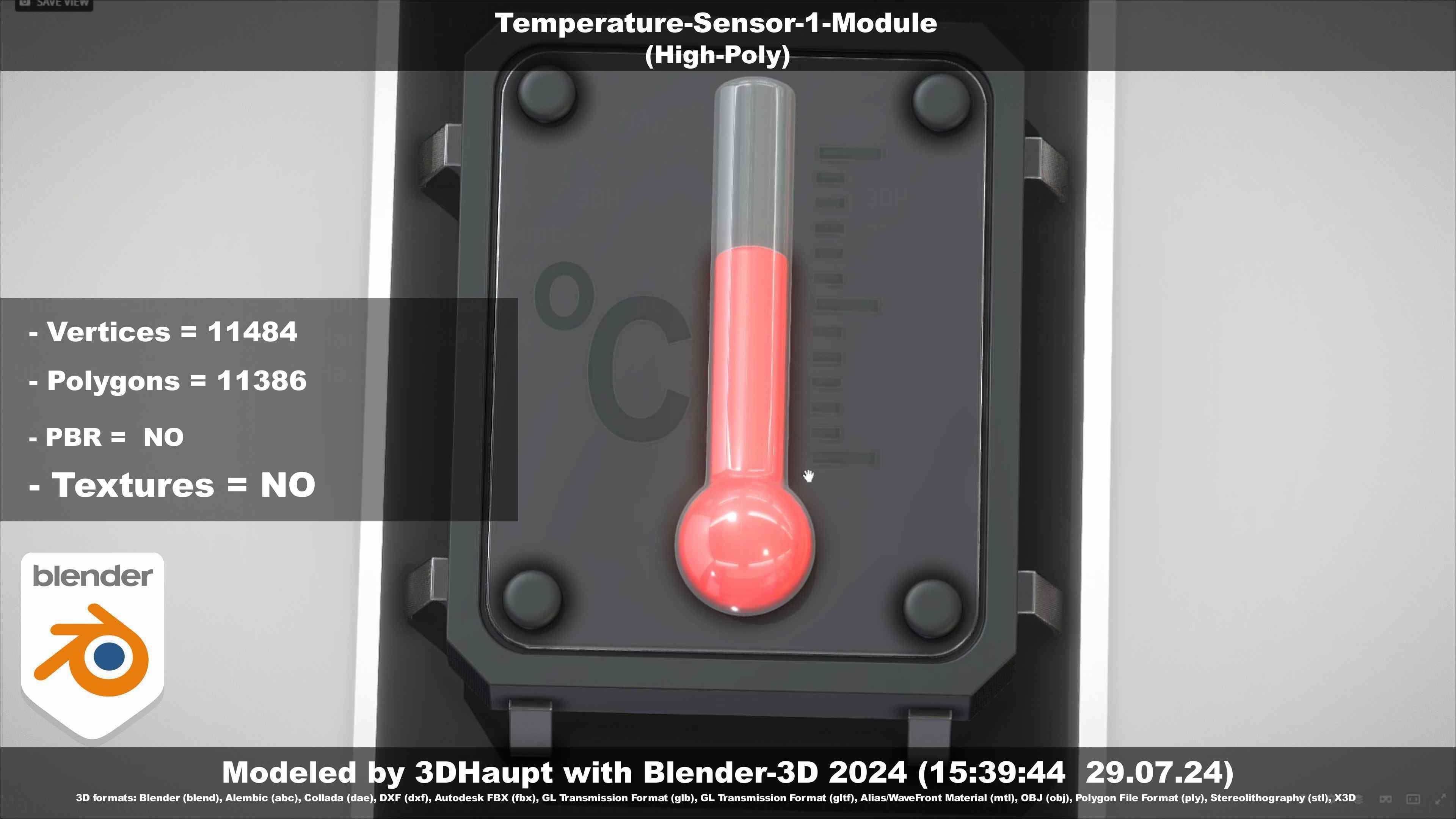 Temperature-Sensor-1-Module  3D model_97
