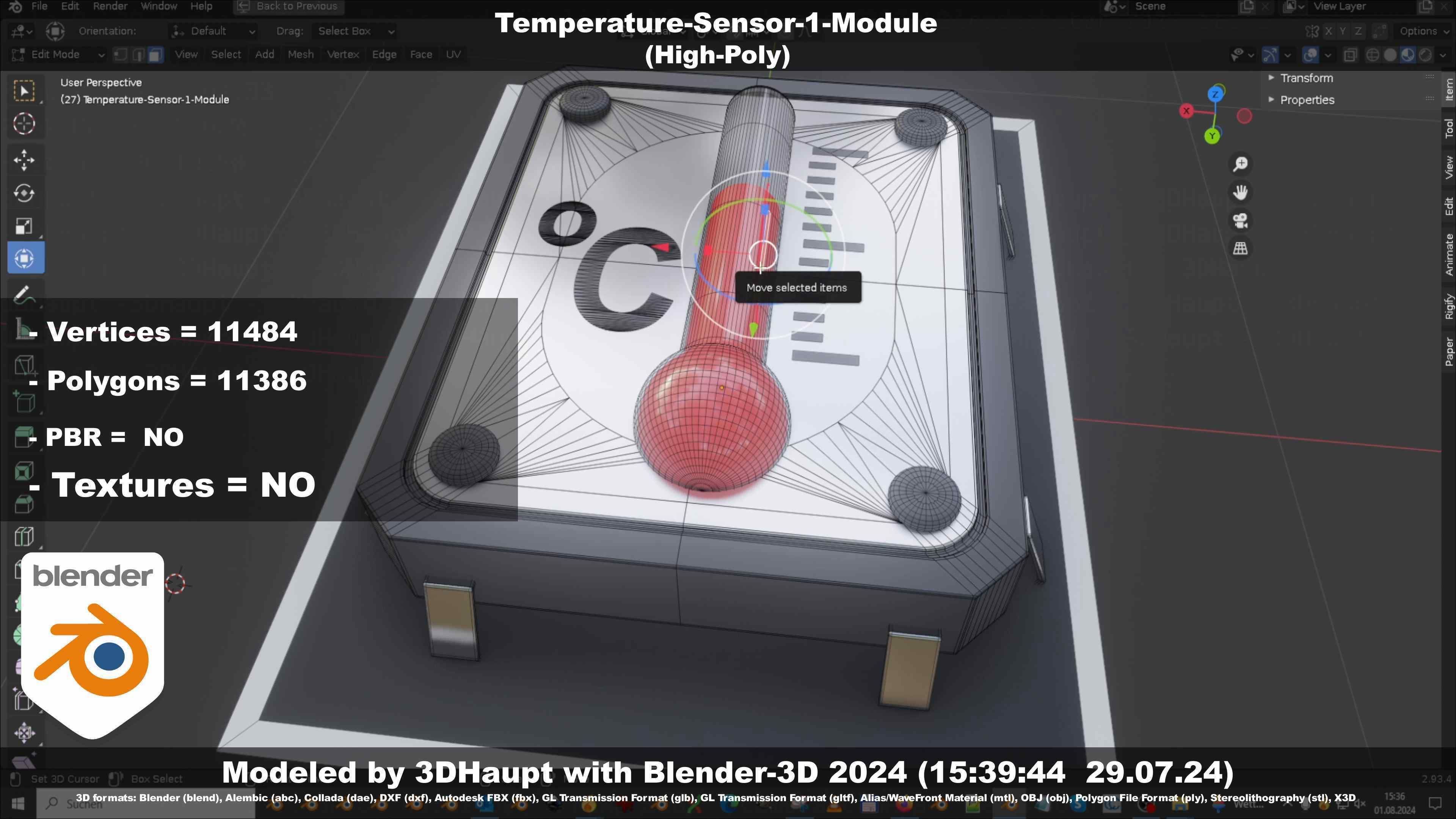 Temperature-Sensor-1-Module  3D model_18
