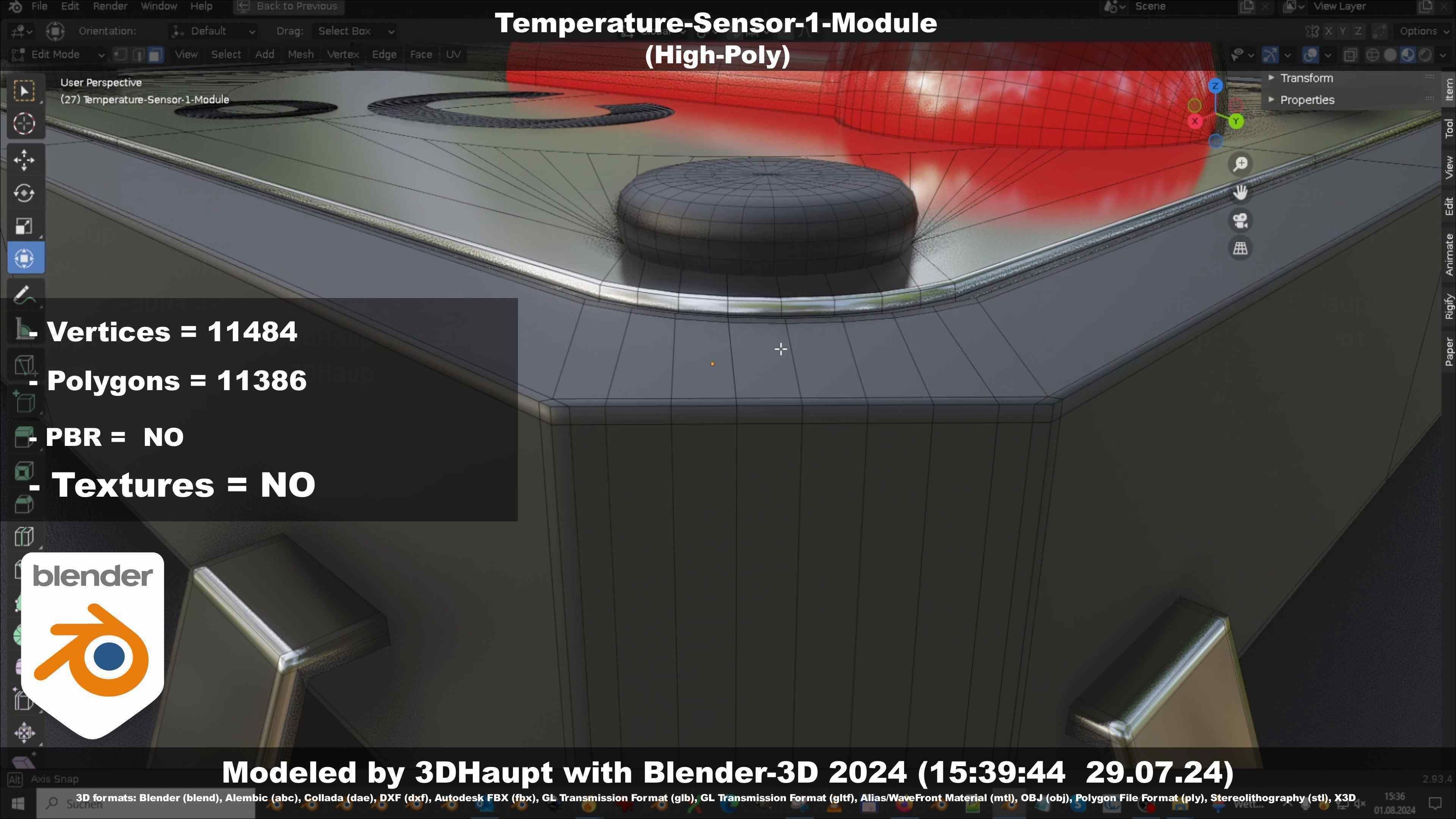 Temperature-Sensor-1-Module  3D model_10