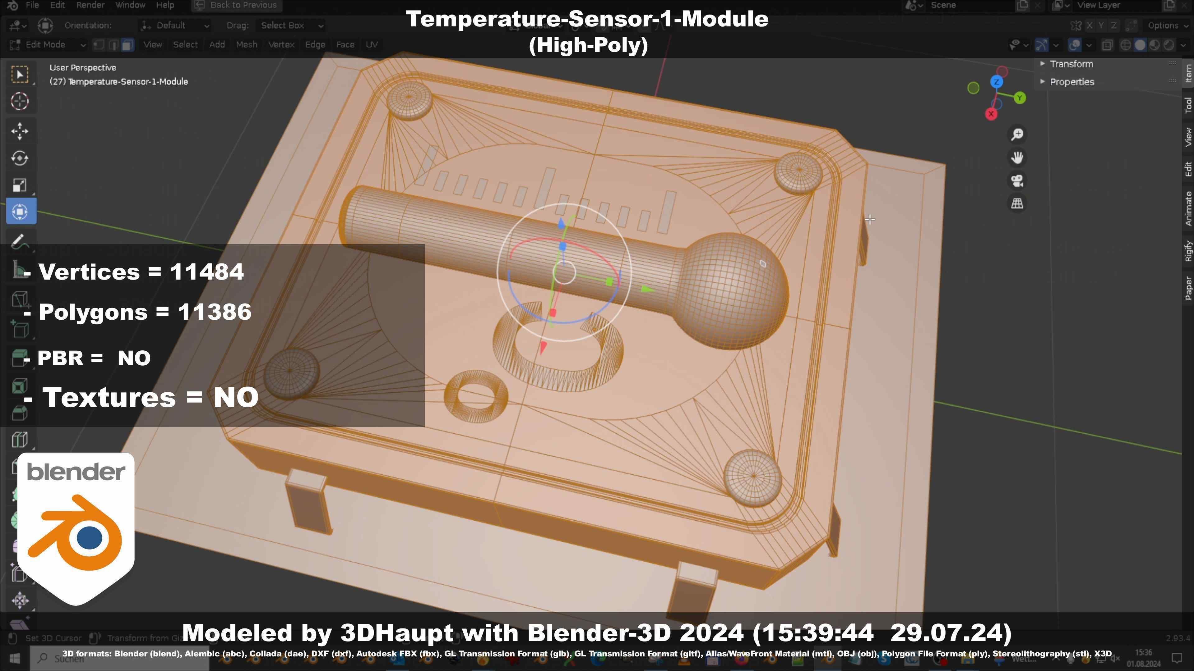 Temperature-Sensor-1-Module  3D model_107