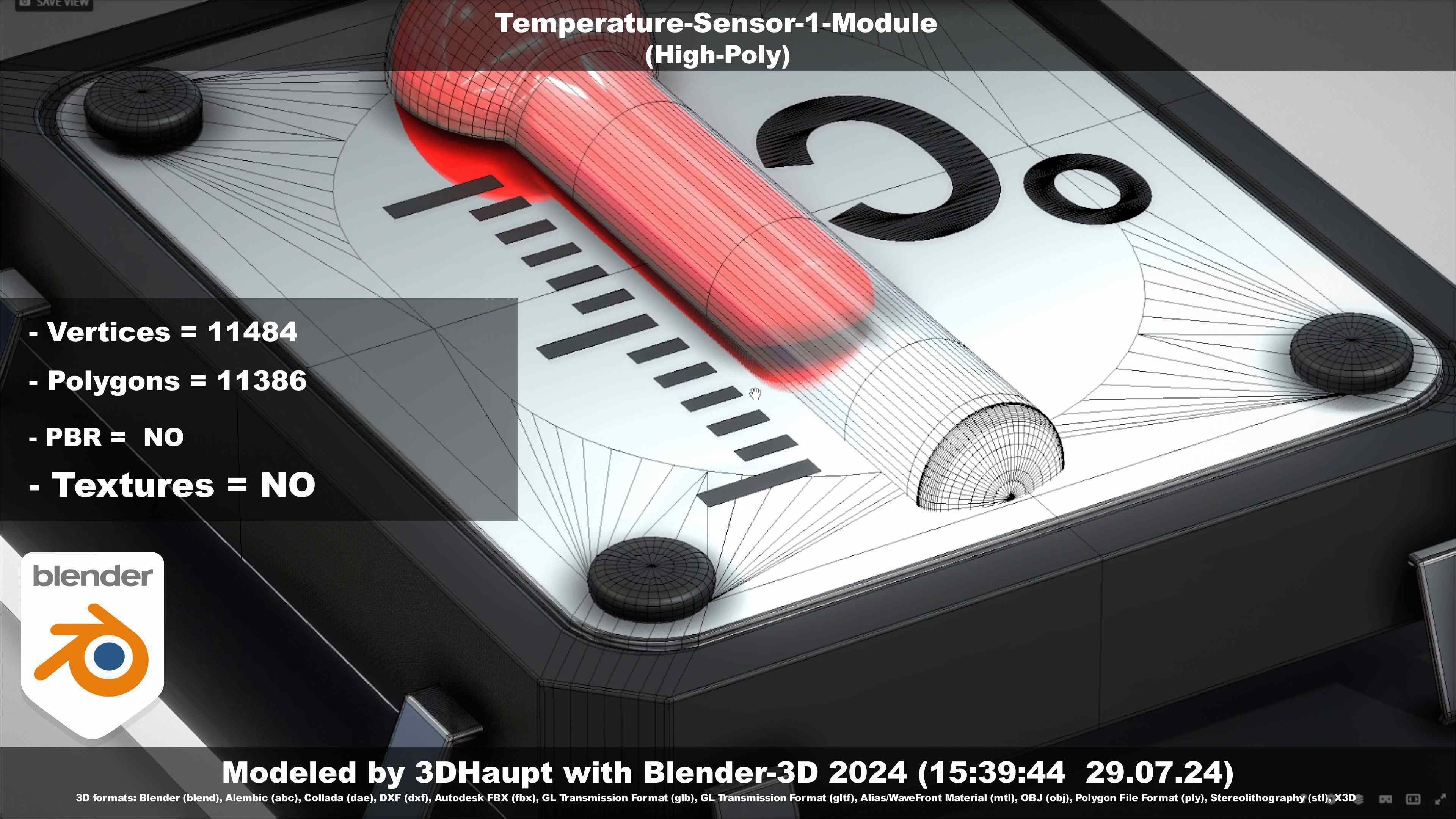 Temperature-Sensor-1-Module  3D model_36