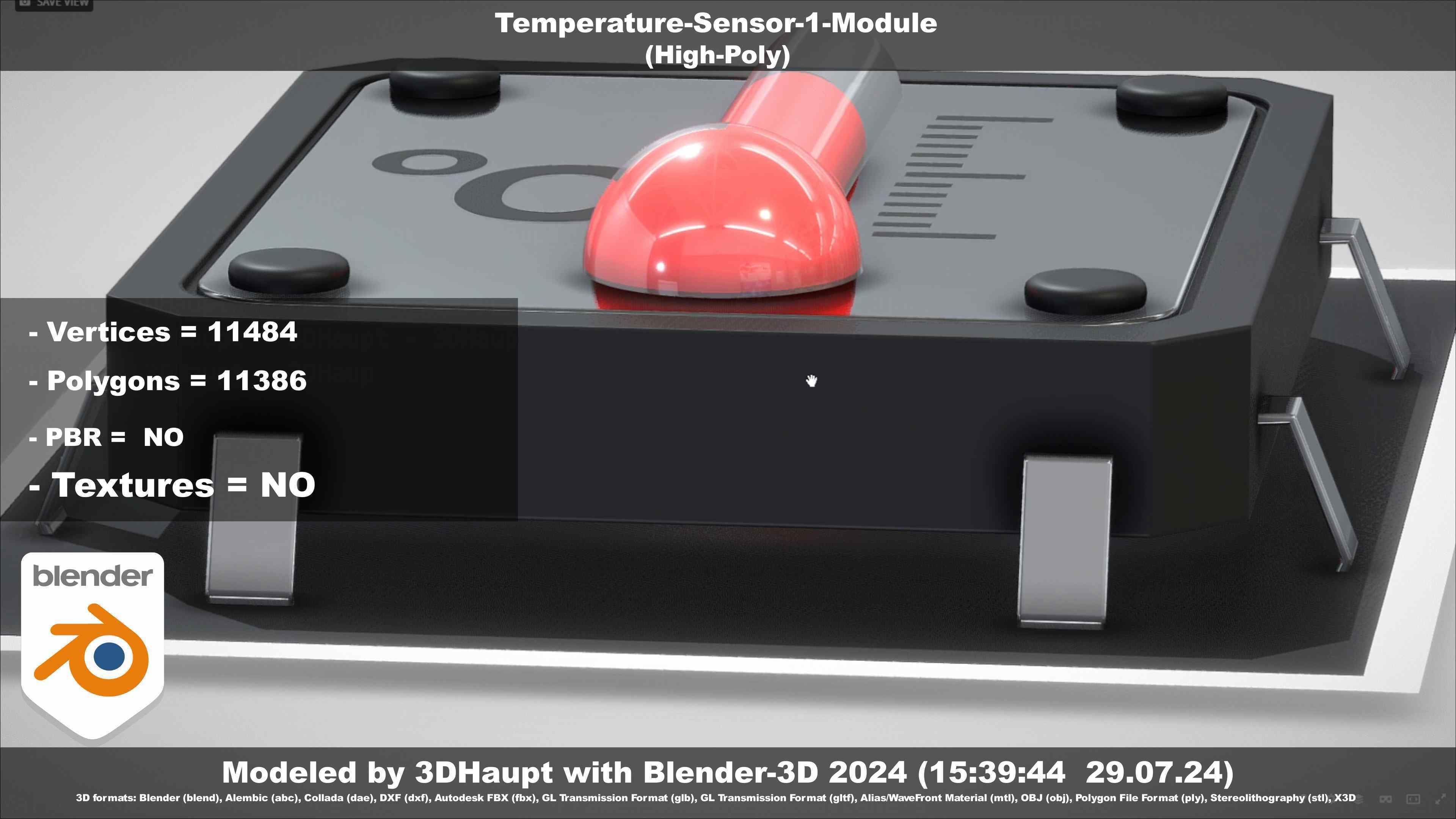 Temperature-Sensor-1-Module  3D model_95