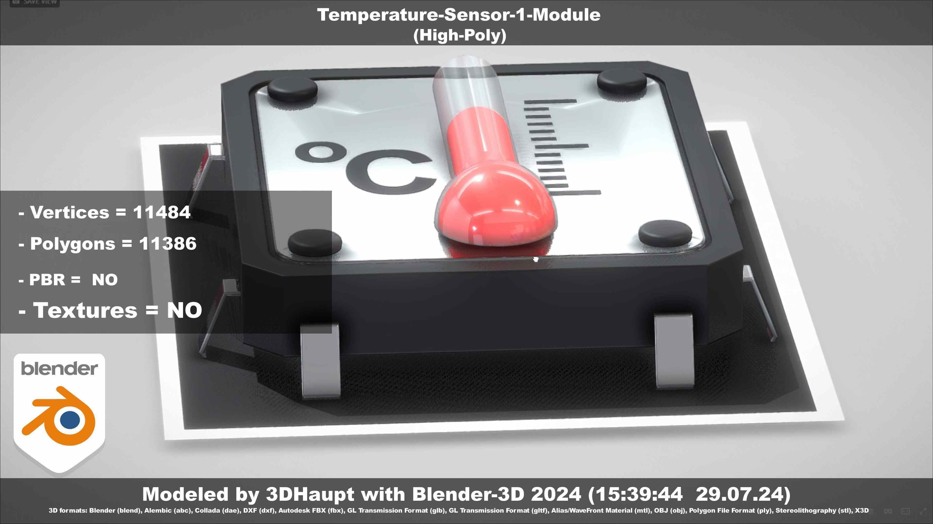 Temperature-Sensor-1-Module  3D model_96