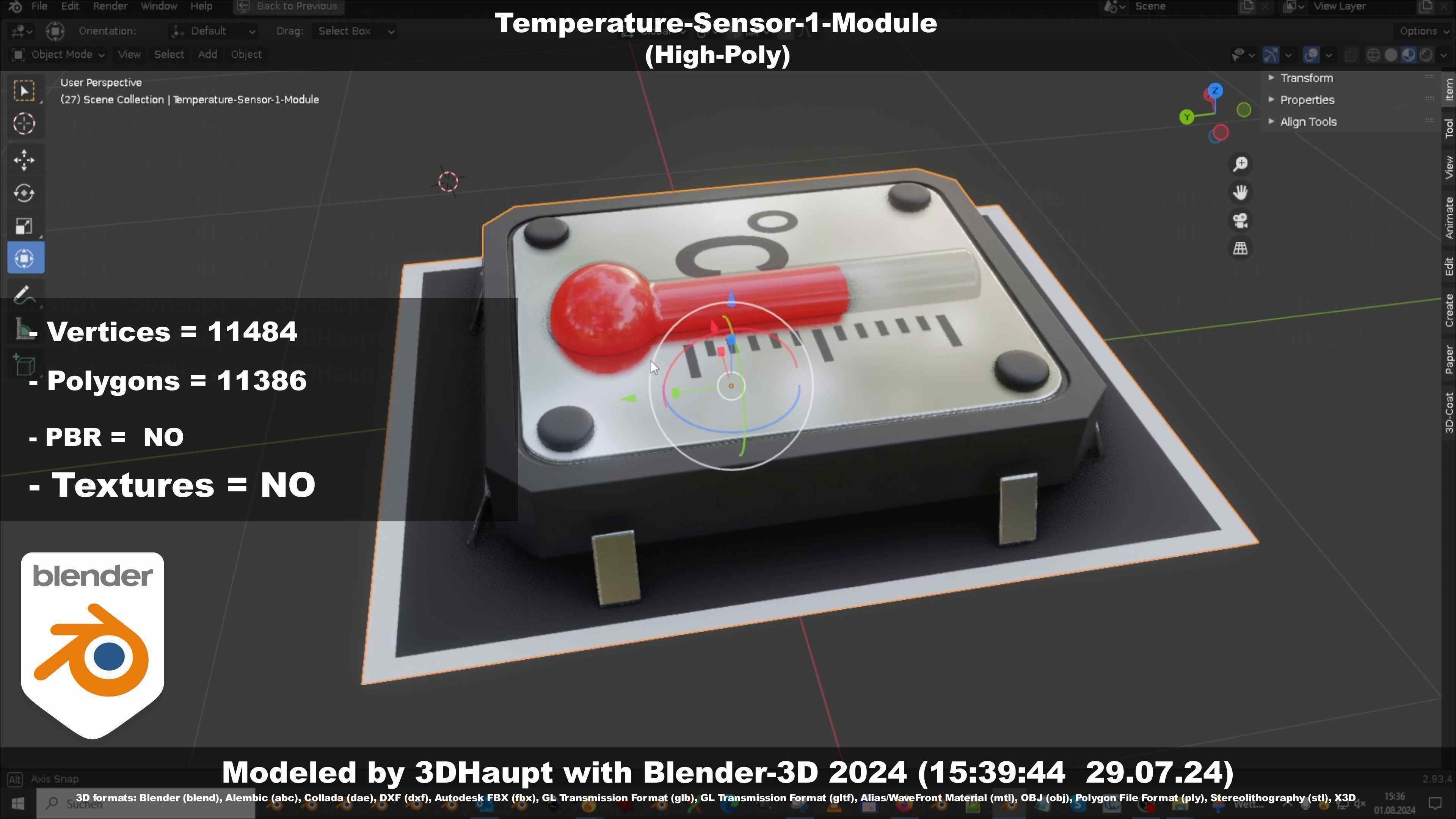 Temperature-Sensor-1-Module  3D model_46