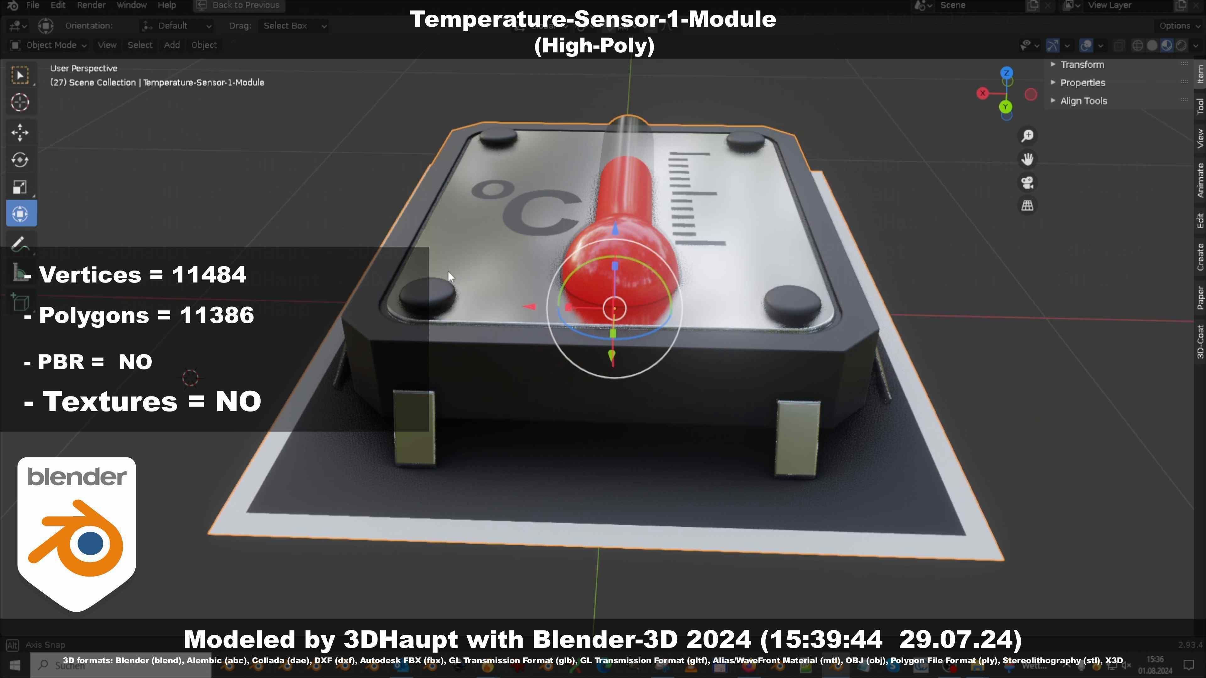 Temperature-Sensor-1-Module  3D model_43