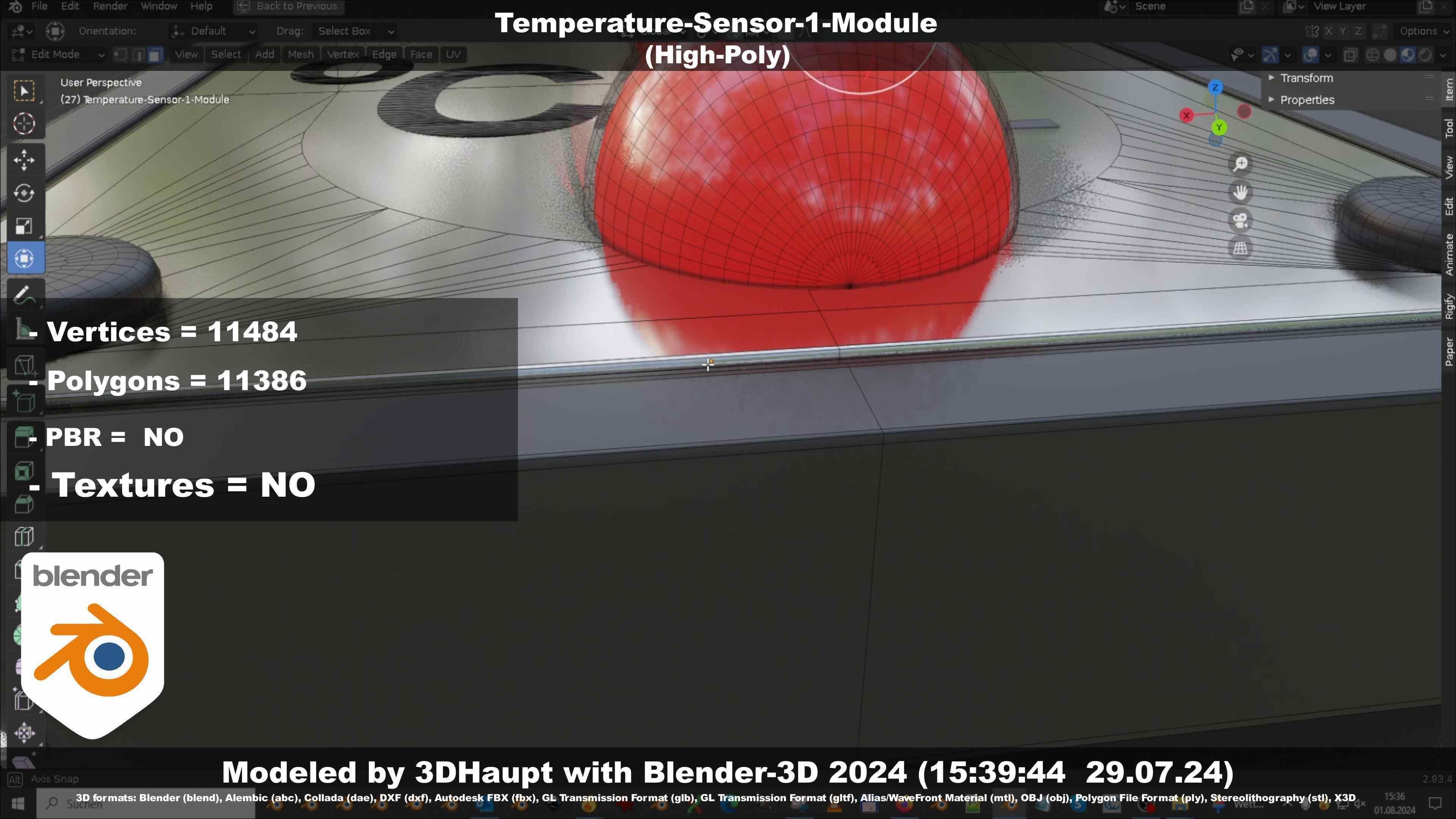 Temperature-Sensor-1-Module  3D model_9