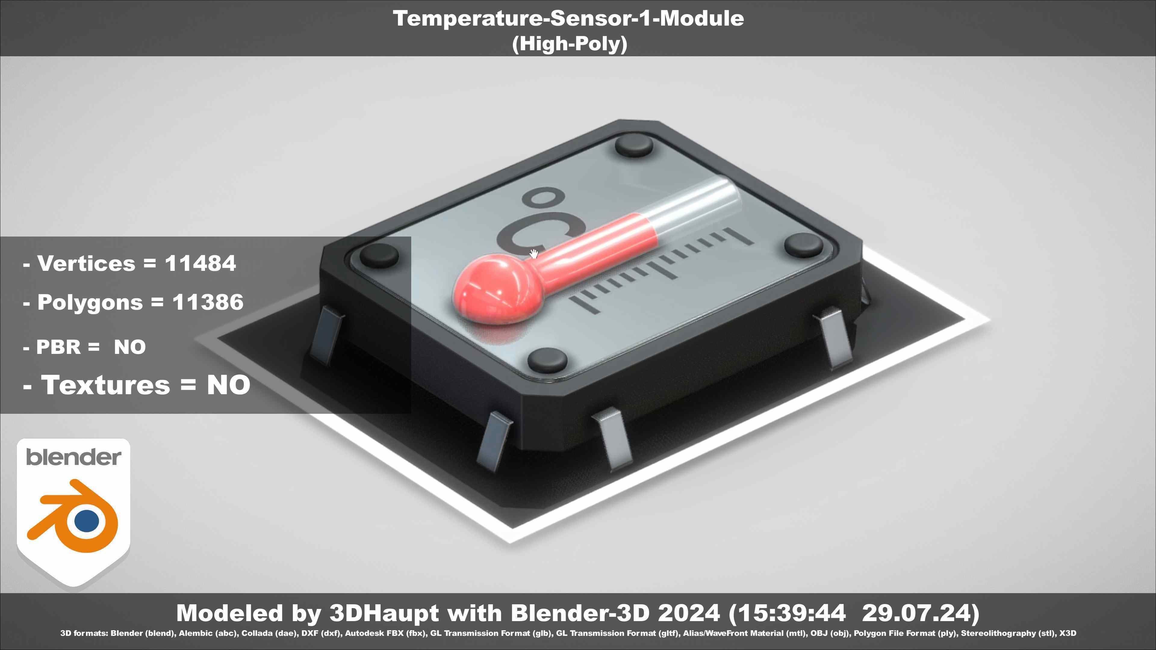 Temperature-Sensor-1-Module  3D model_88