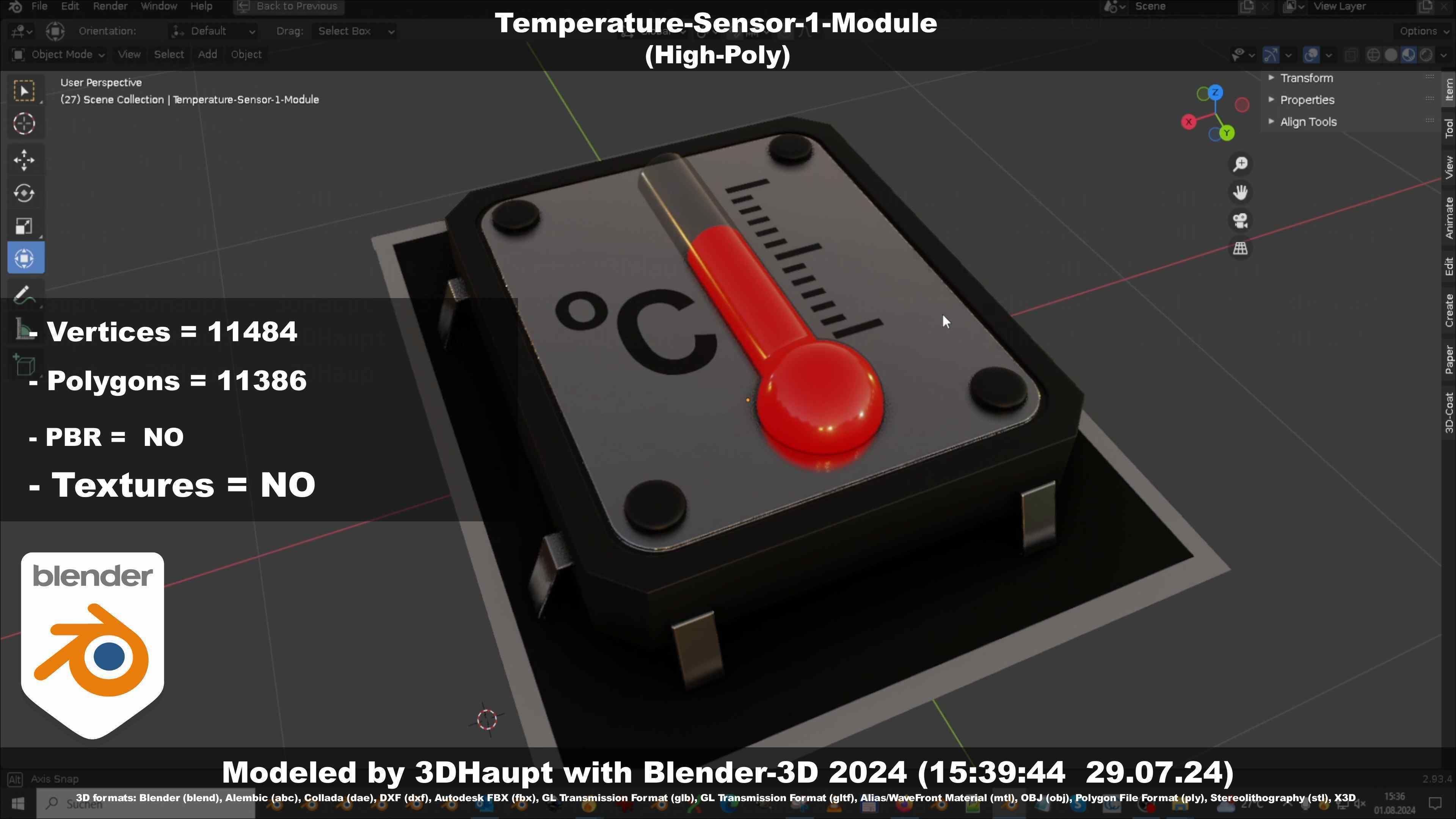 Temperature-Sensor-1-Module  3D model_77
