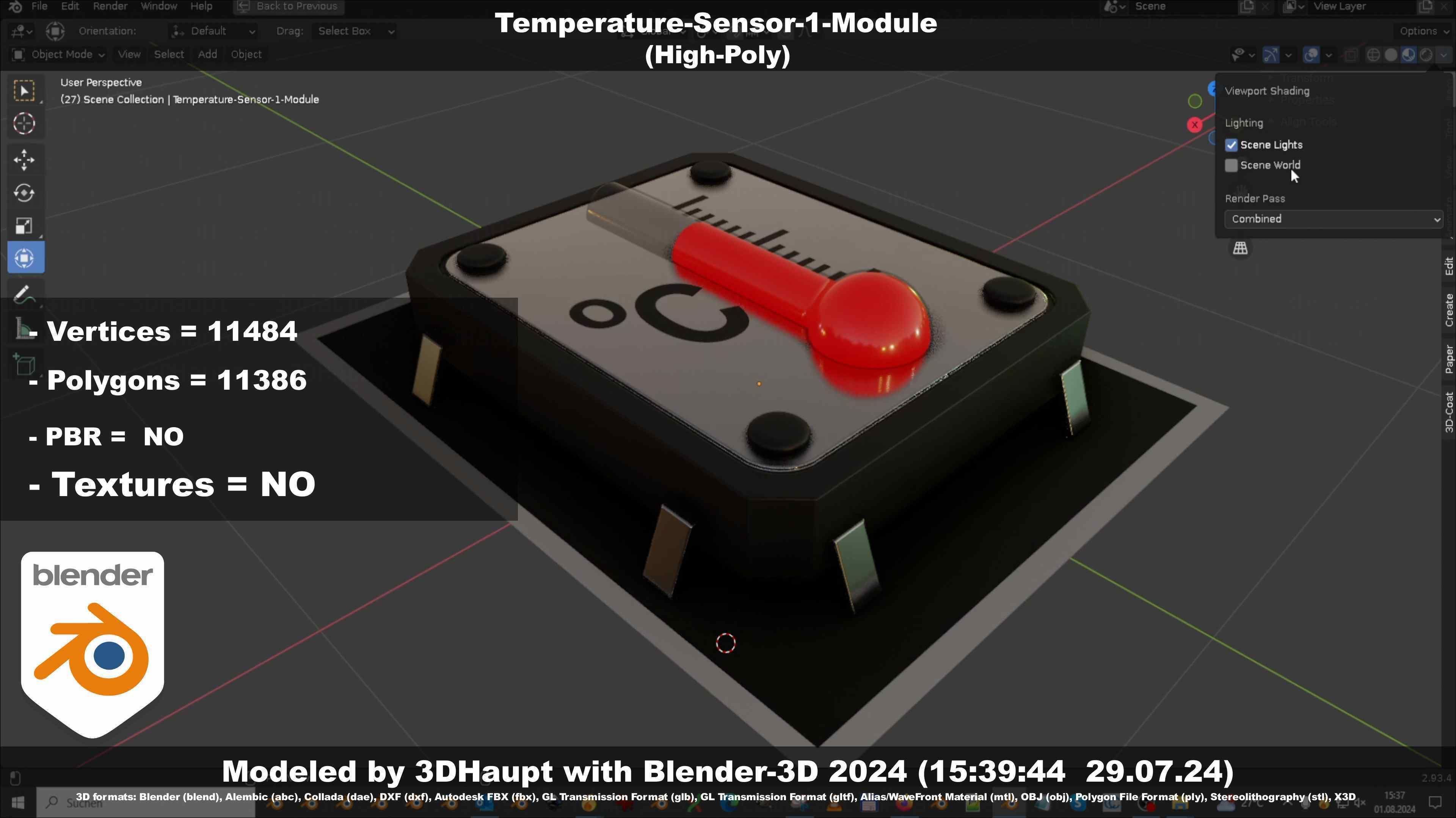 Temperature-Sensor-1-Module  3D model_82